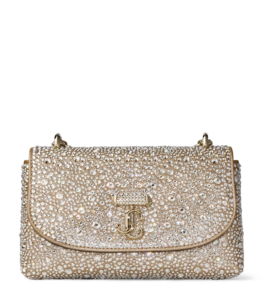 Crystal-Embellished Curve Cross-Body Bag GOLD/CRYSTAL/SHINY G Image 1