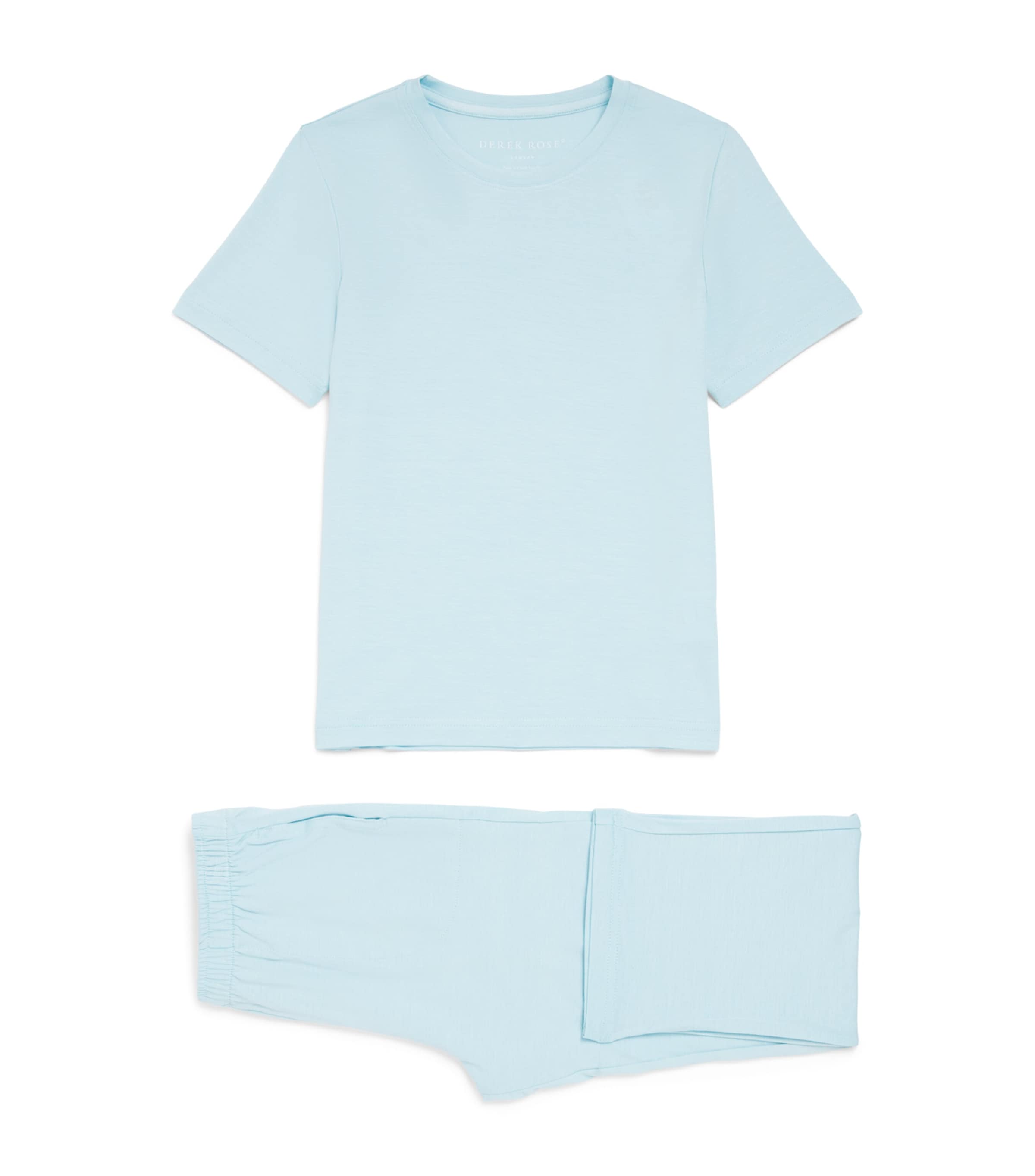 Derek Rose Kids Stretch-Modal Pyjamas (3-16 Years) Blue Image 1