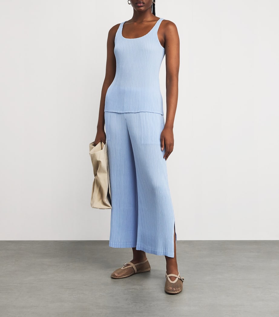 Hatching Trousers LIGHT BLUE Image 2