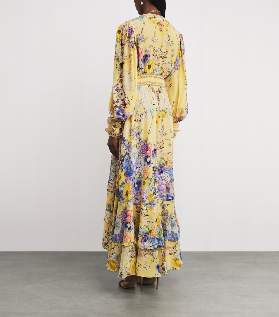 Silk Darling Buds Maxi Dress DARLING BUDS DARLBUD Image 3