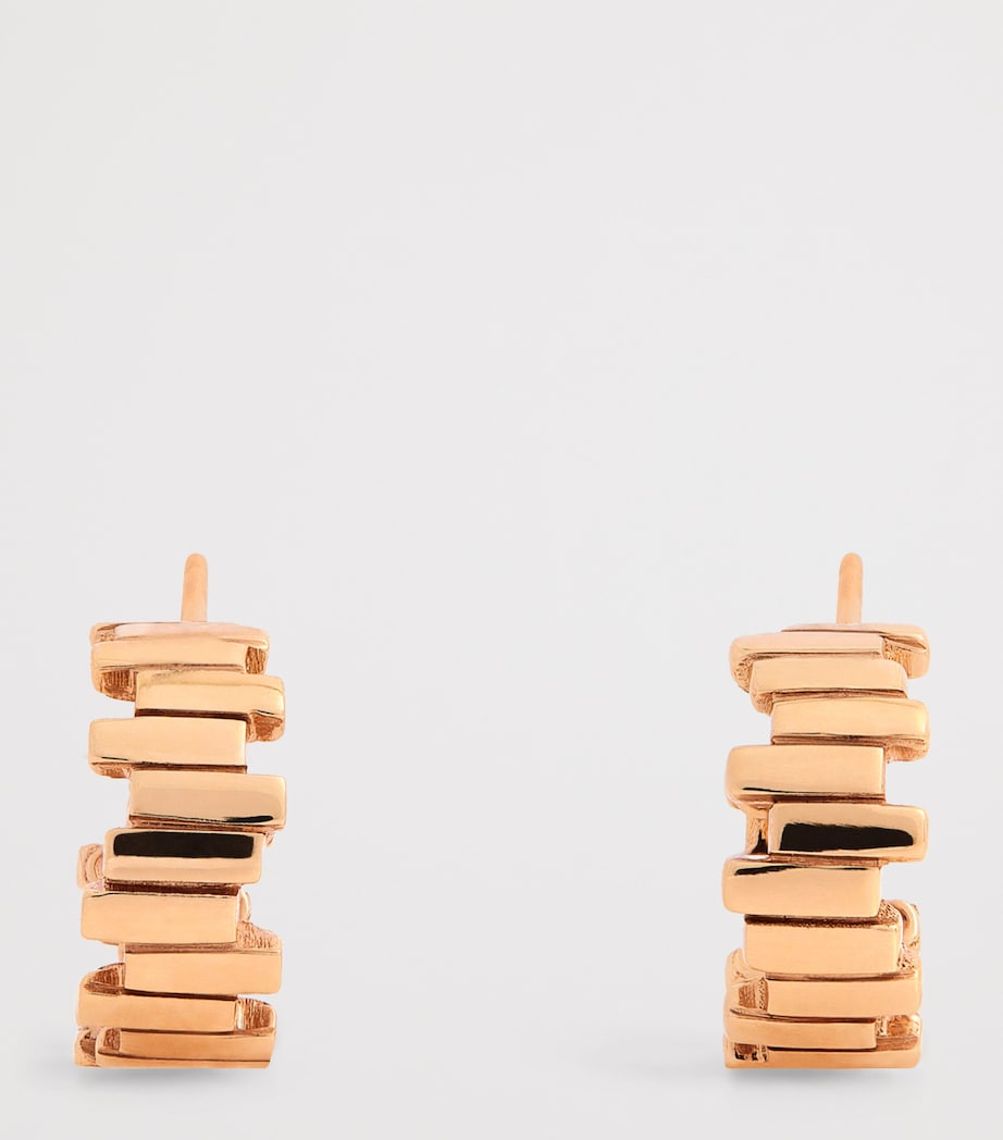 Suzanne Kalan Small Rose Gold Golden Hoop Earrings Rg Image 3