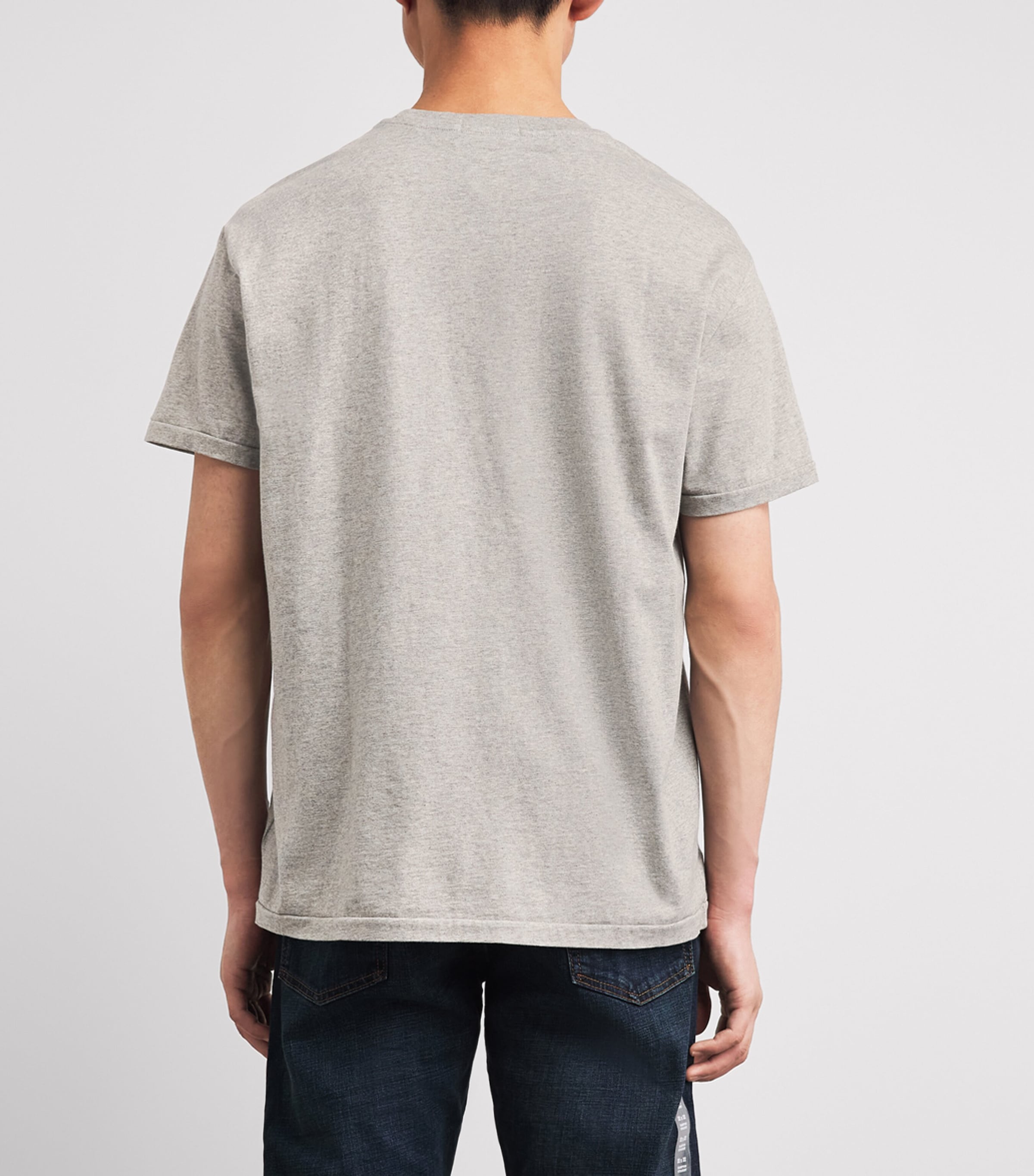 Polo Ralph Lauren Mens Cotton Logo T-Shirt Dark Sport Heather Image 5