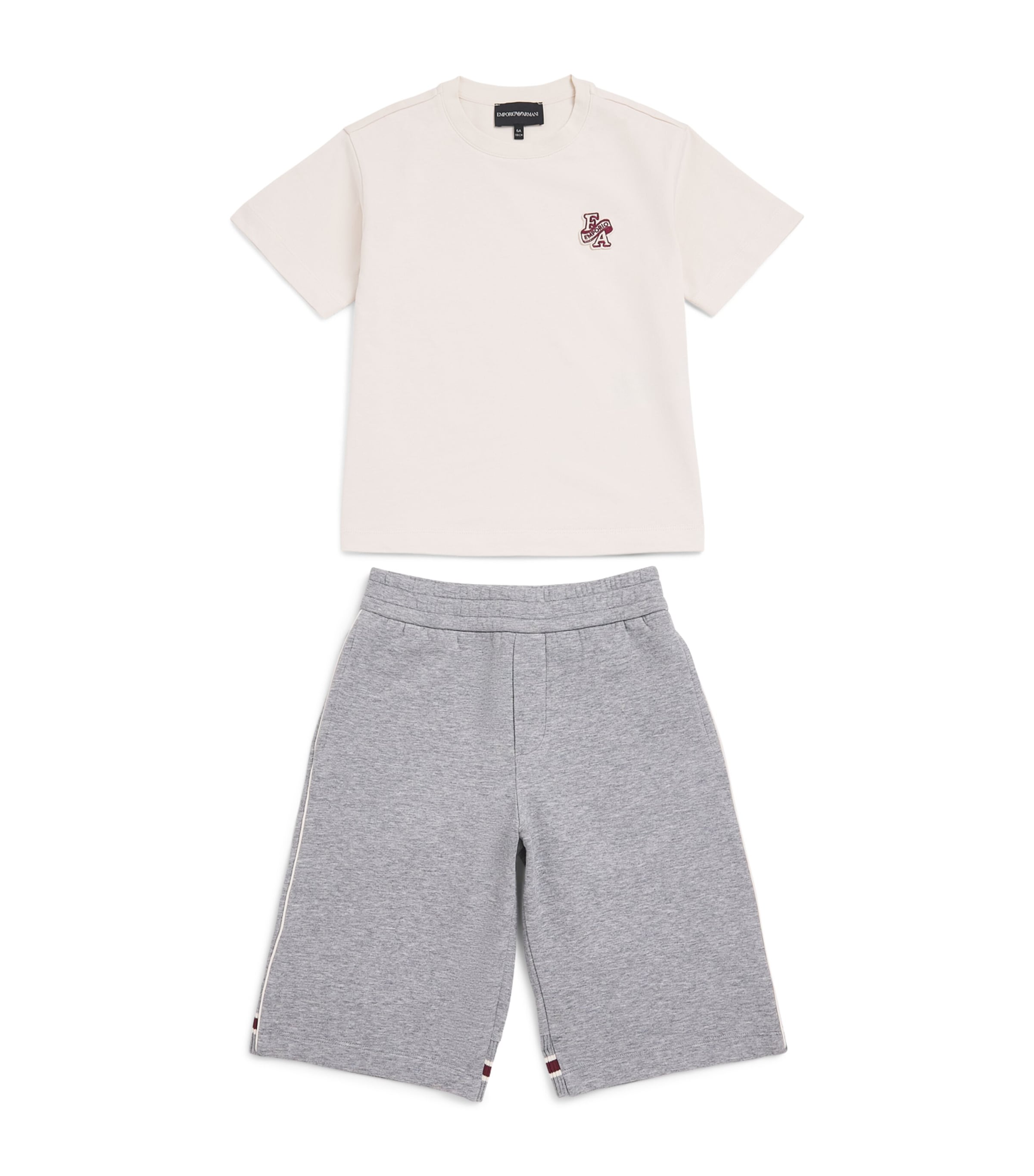 Emporio Armani Kids Logo Patch T-Shirt and Sweatpants (4-16 Years) G W Image 1