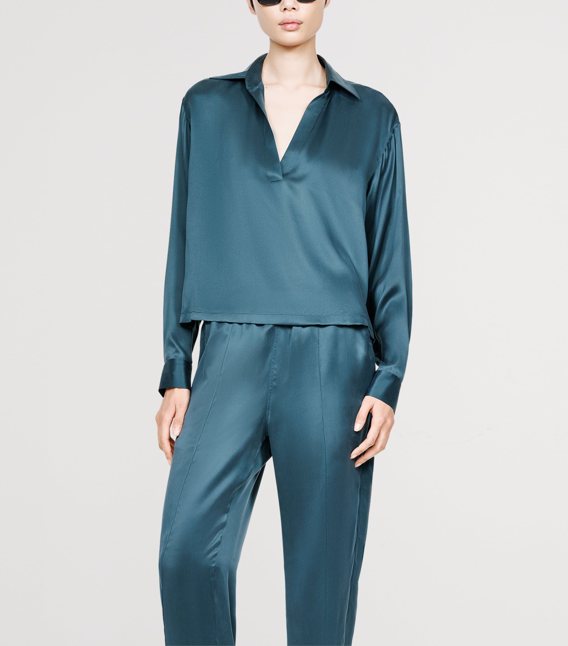 TOM FORD Womens Silk Pyjama Shirt Gdv Image 3