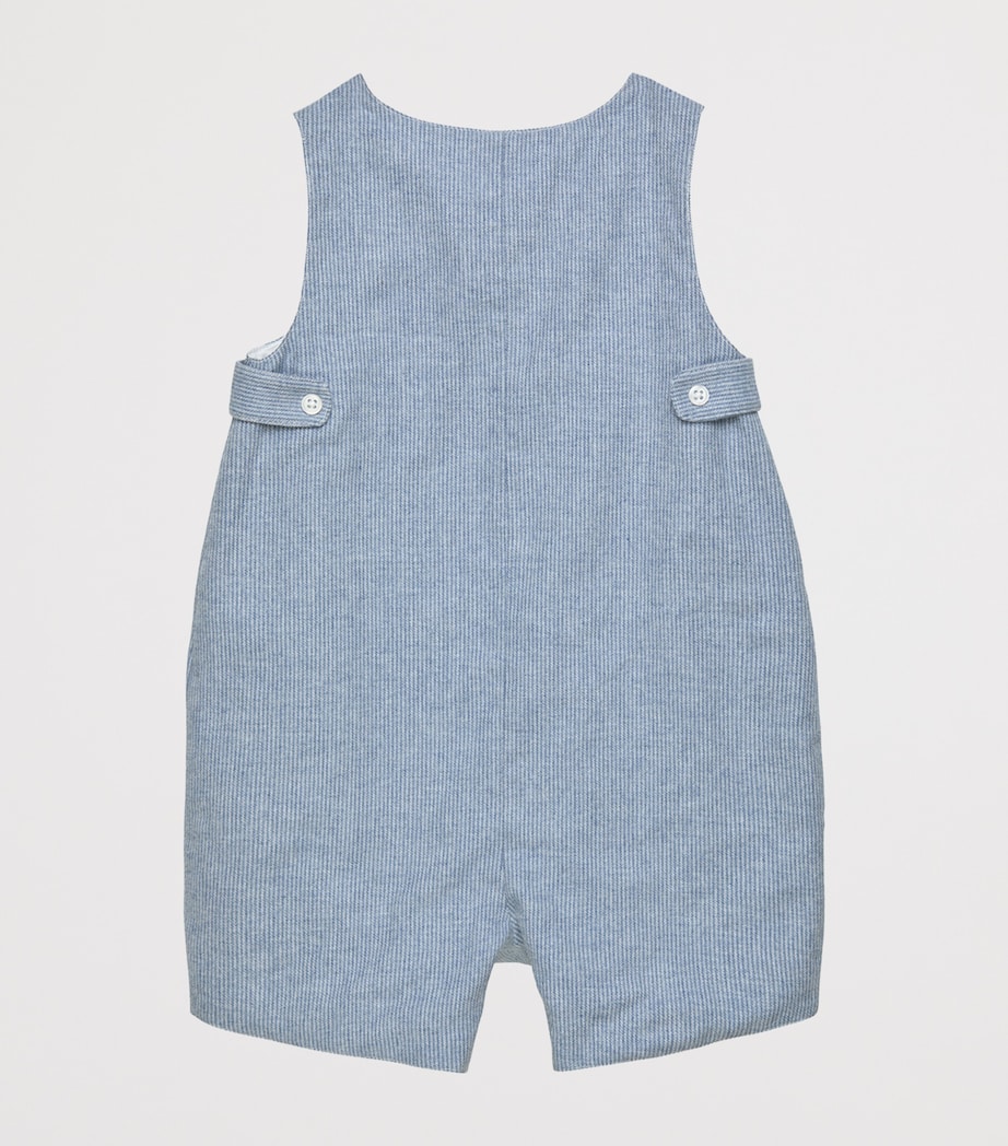 Cotton Archie Jumpsuit (3-24 Months) PALE BLUE STRIPE Image 2