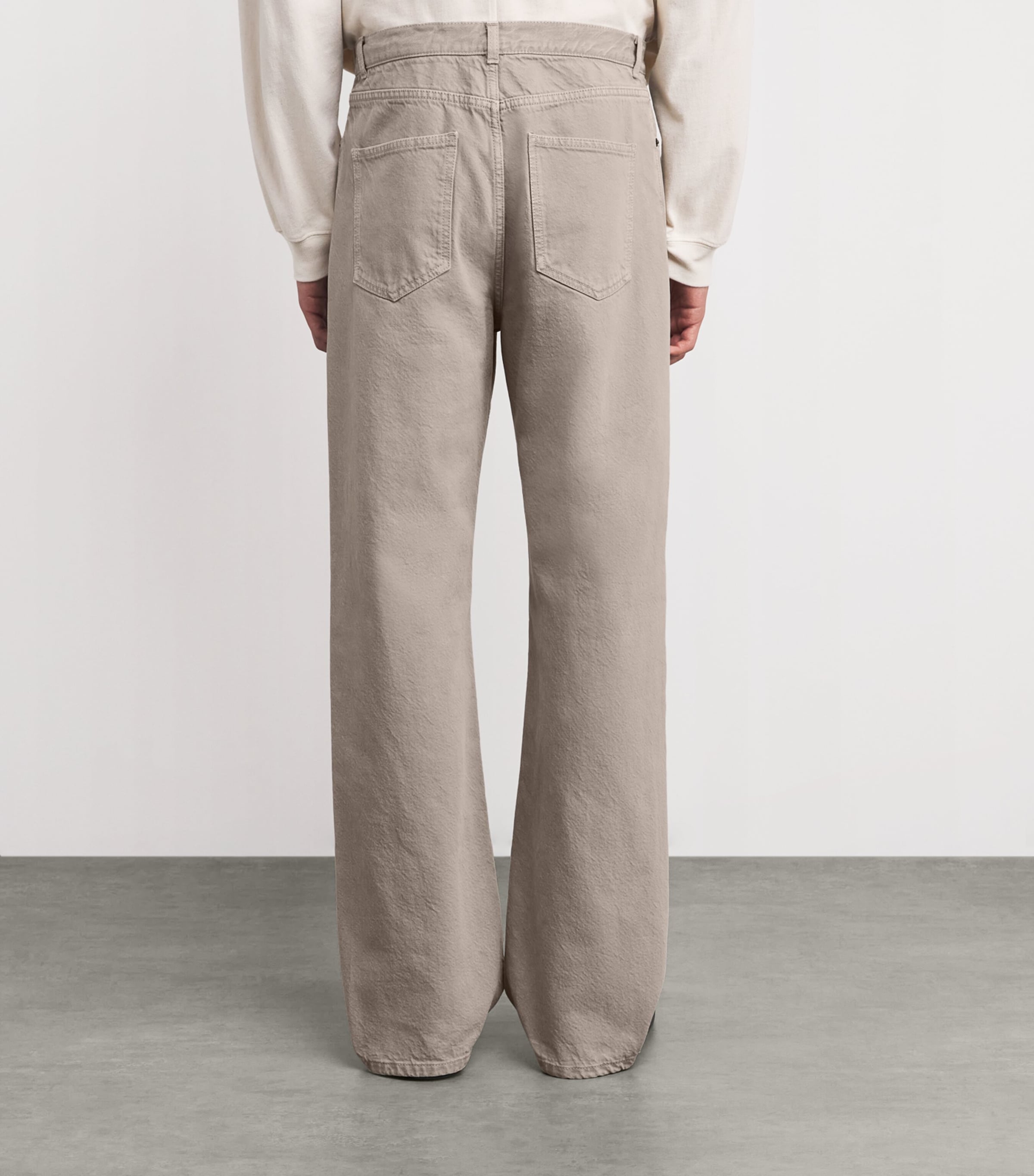 The Row Mens Siouxie Straight Jeans Smoke Grey Image 4