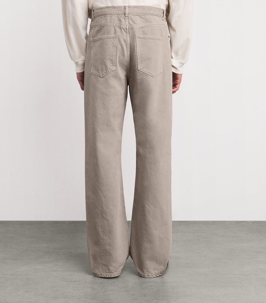 The Row Mens Siouxie Straight Jeans Smoke Grey Image 4