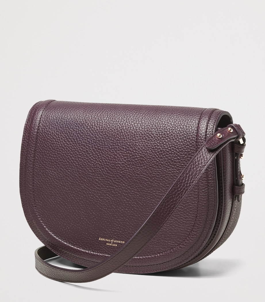 Aspinal Of London Leather Stella Cross-Body Satchel Fig Image 2