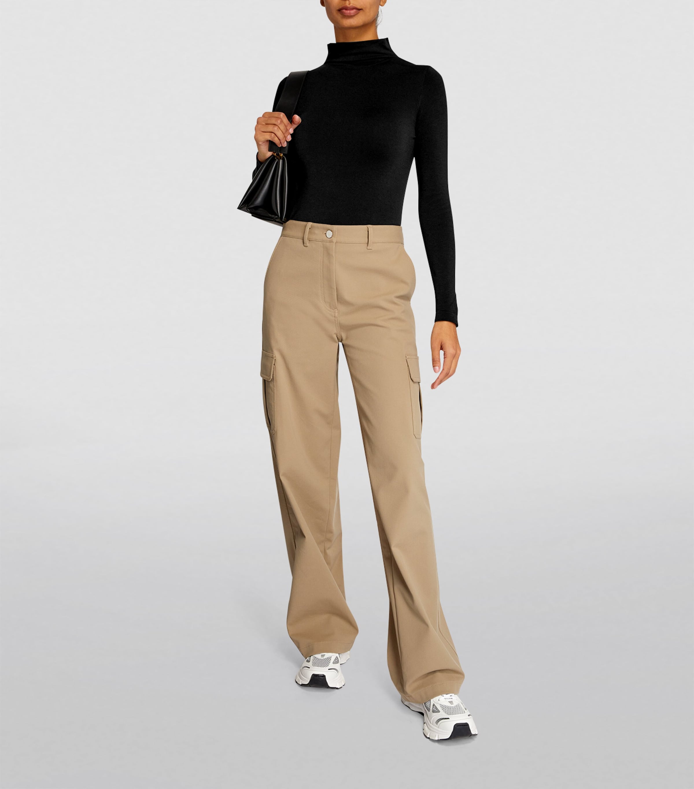 Seamless Rollneck Bodysuit 3009 BLACK Image 2