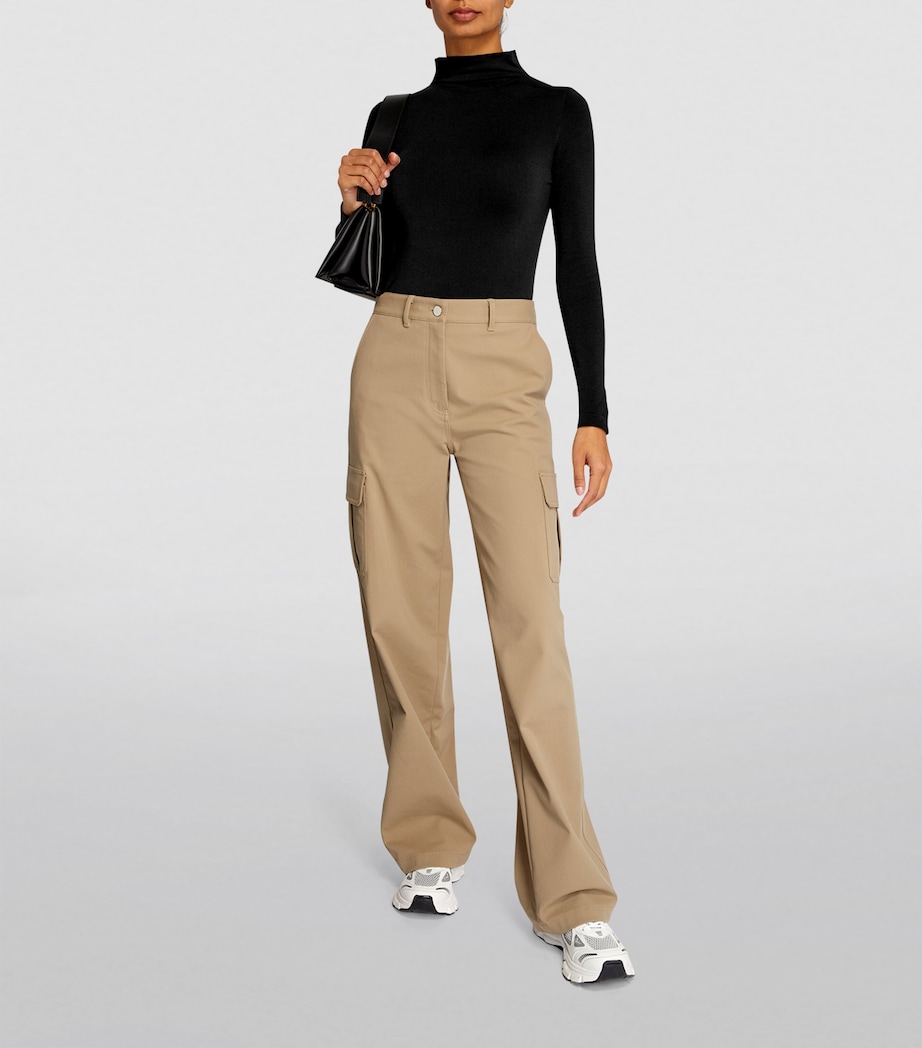 Seamless Rollneck Bodysuit 3009 BLACK Image 2