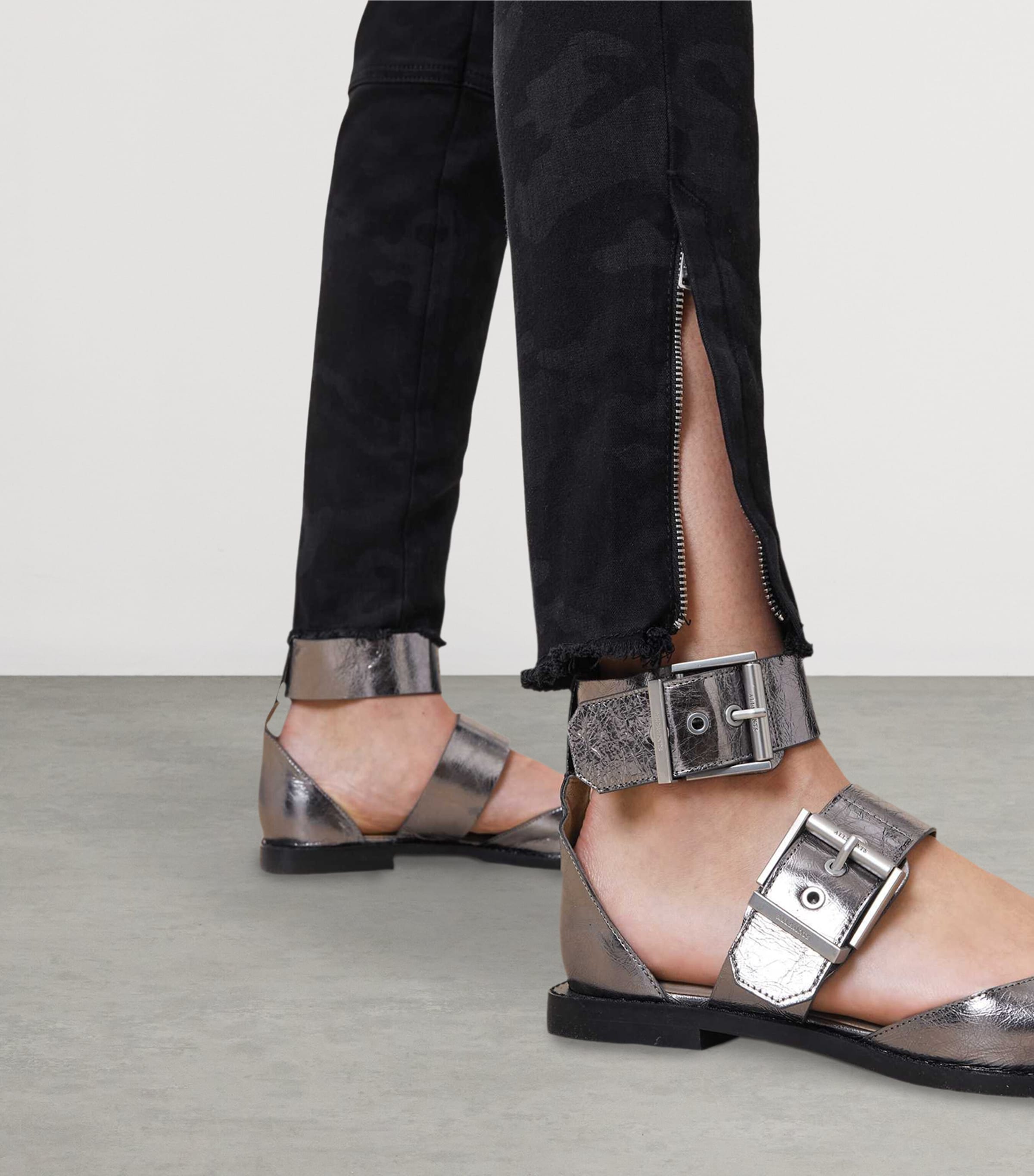 Duran Skinny Cargo Jeans CAMO BLACK Image 8