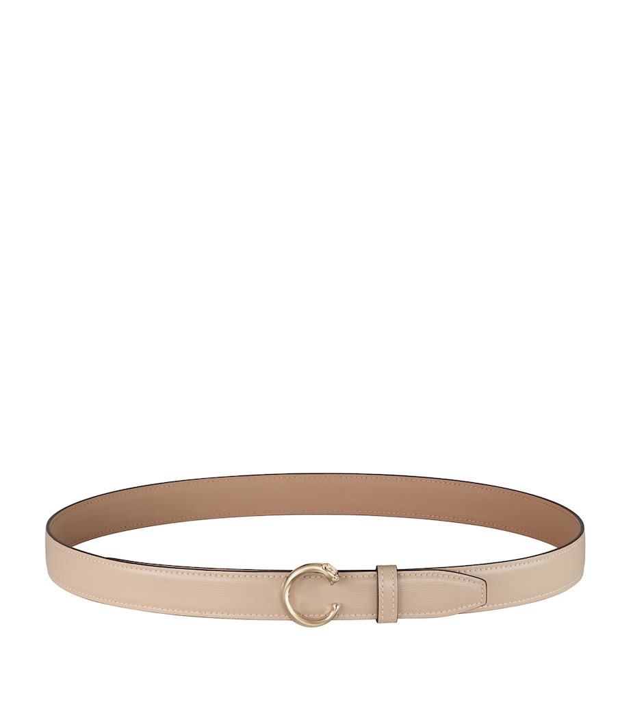 Cartier Medium Leather Panthère de Cartier Belt Cord Beige Image 1
