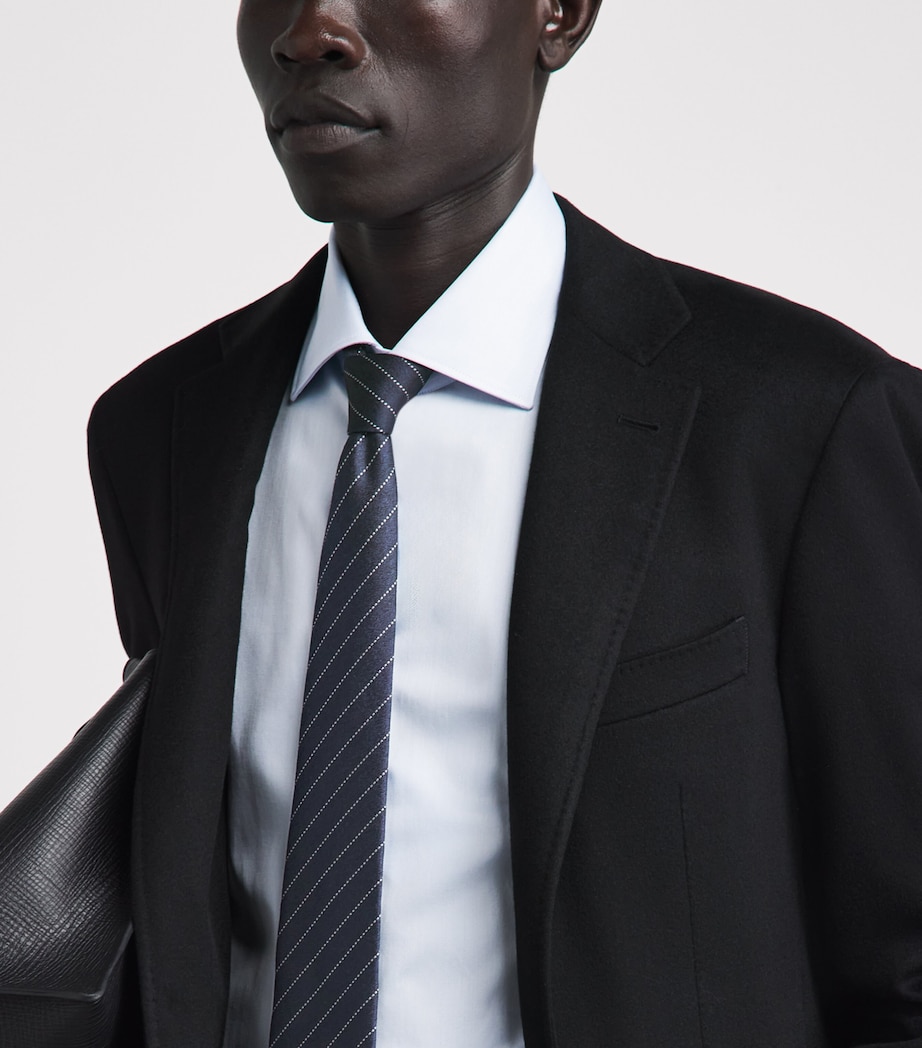 Canali Silk Stripe Tie Image 2