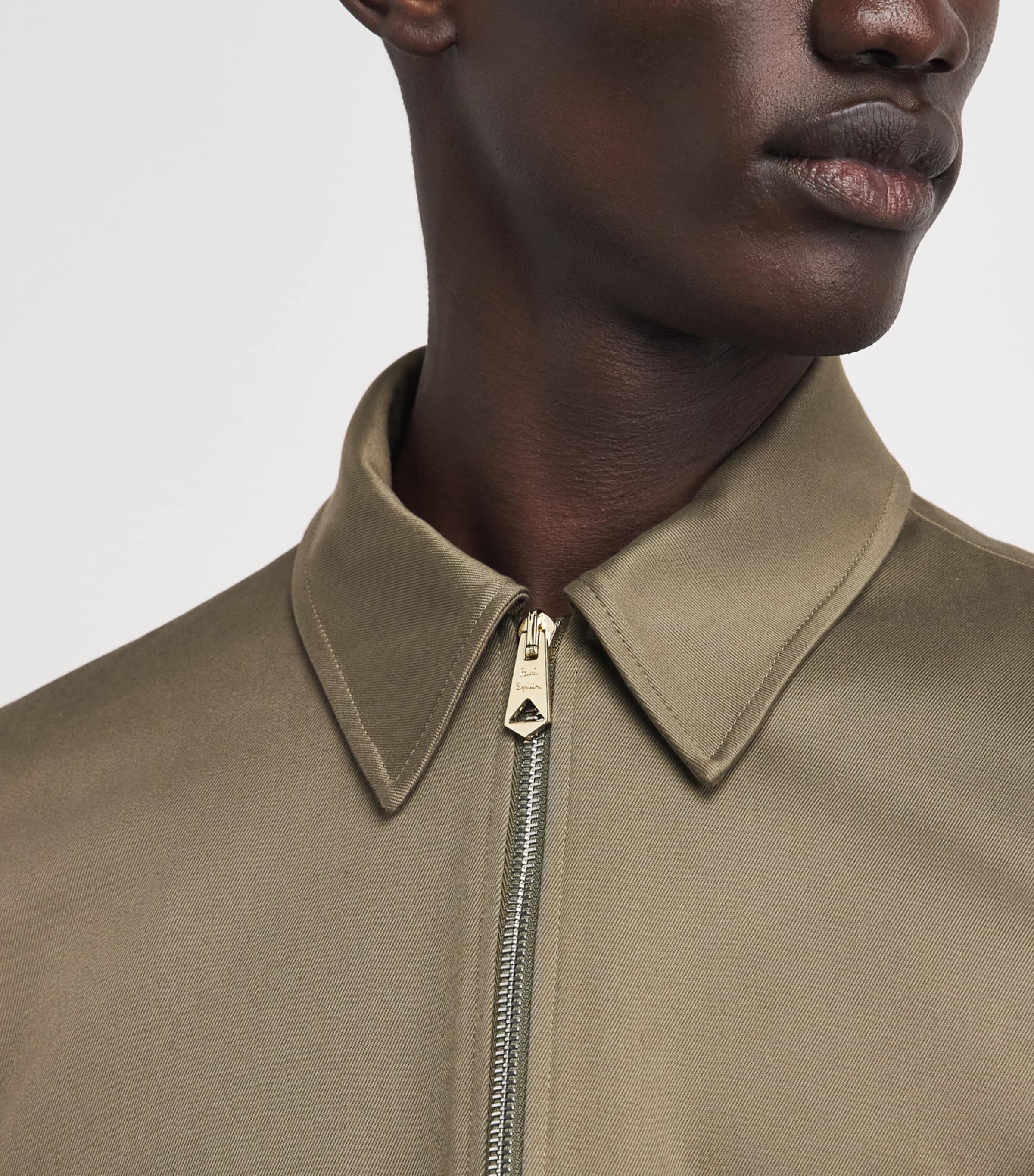 Cotton-Blend Bomber Jacket GREY-74 Image 3