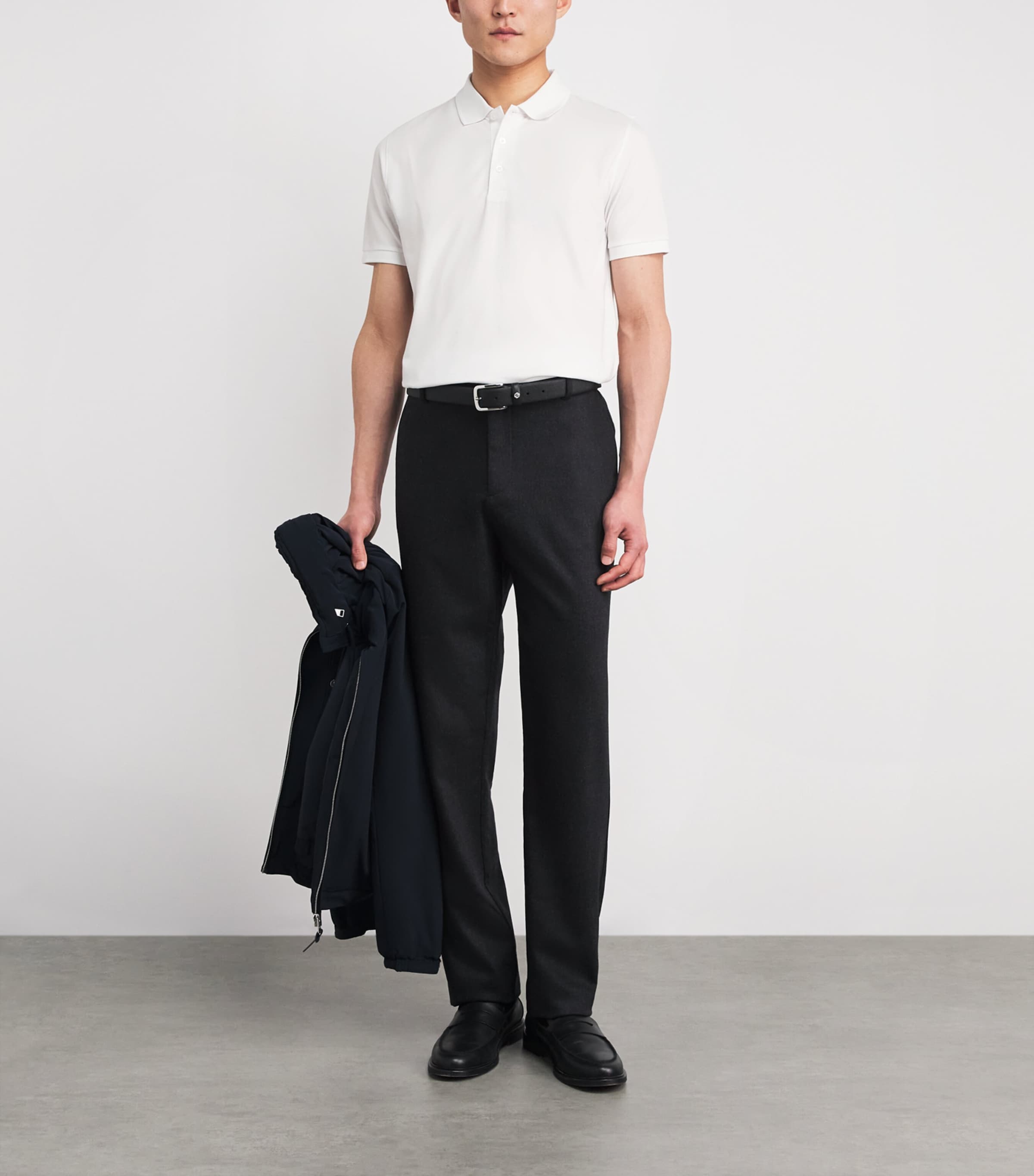 Pima Cotton Piqué Polo Shirt 2000 WHITE Image 2