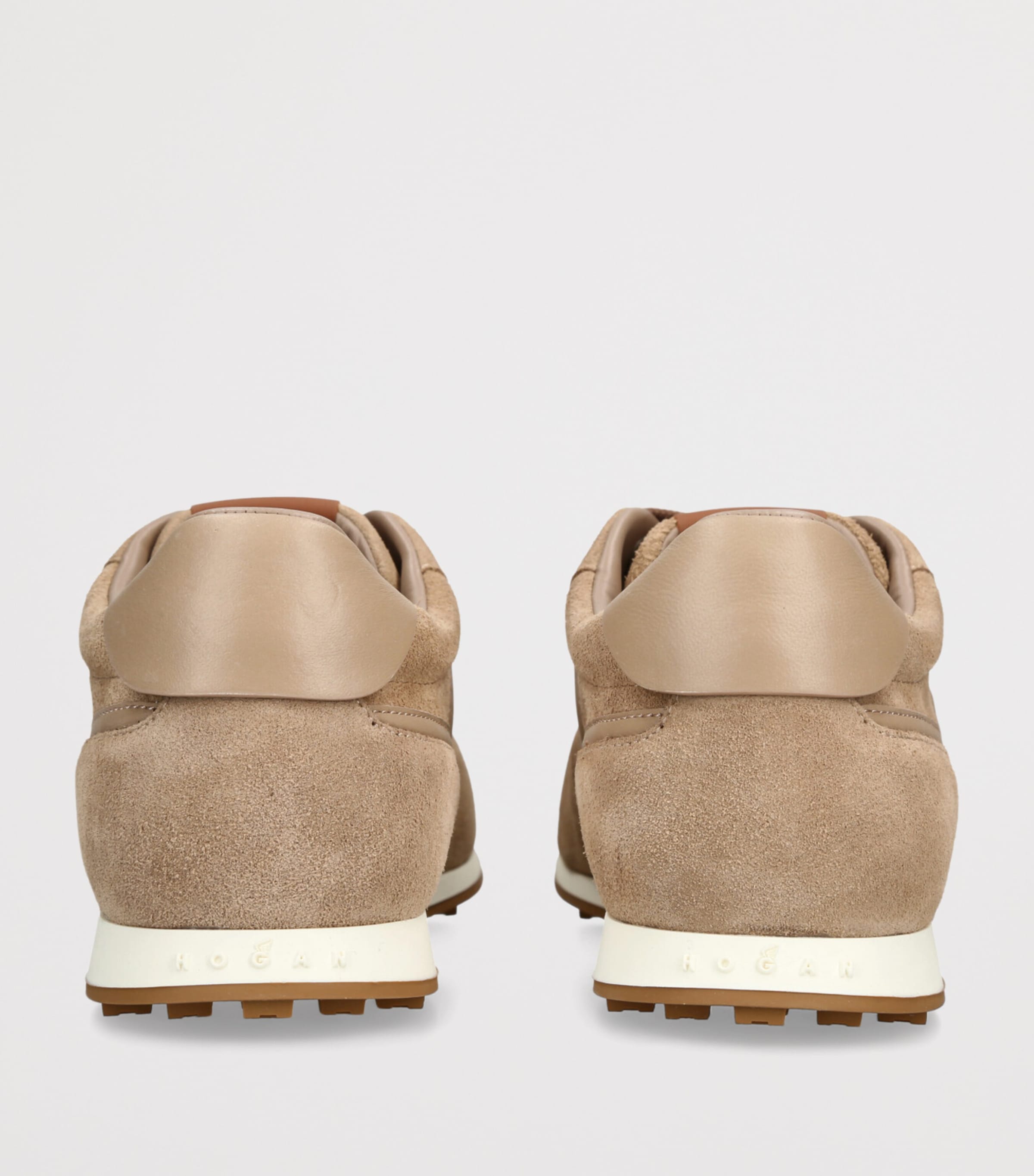Hogan Suede Athletic Sneakers Beige Image 2