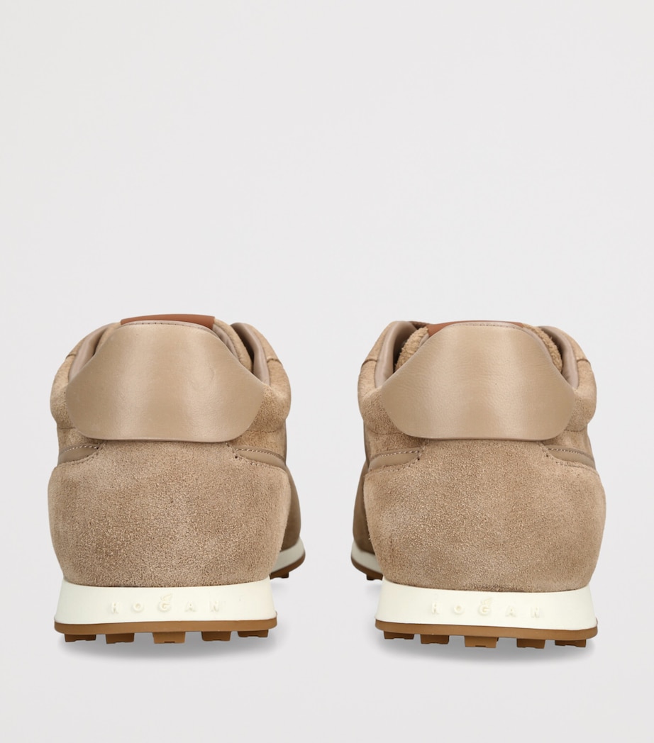 Hogan Suede Athletic Sneakers Beige Image 2