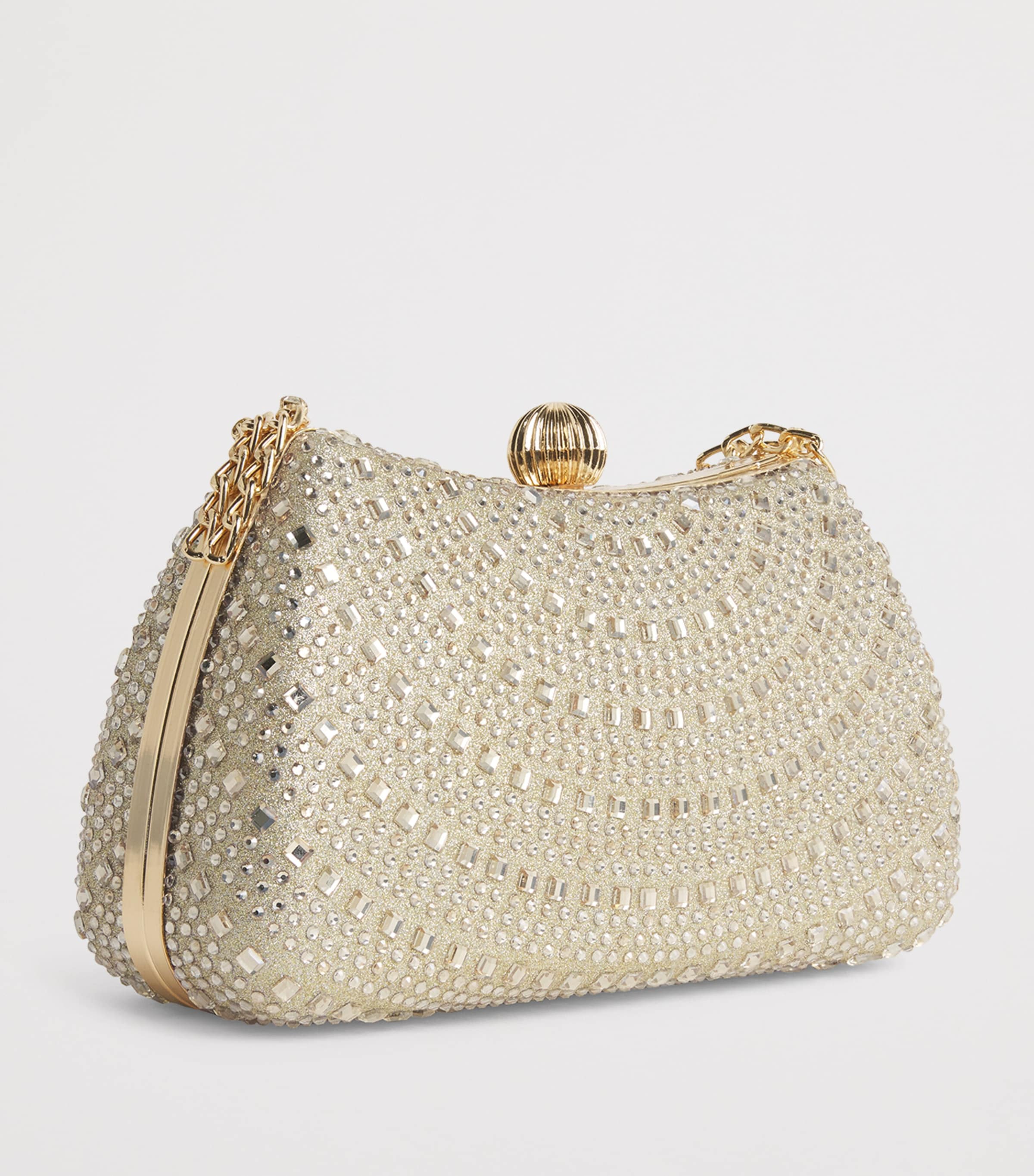 David Charles Embellished Clutch Bag M Gold Image 2