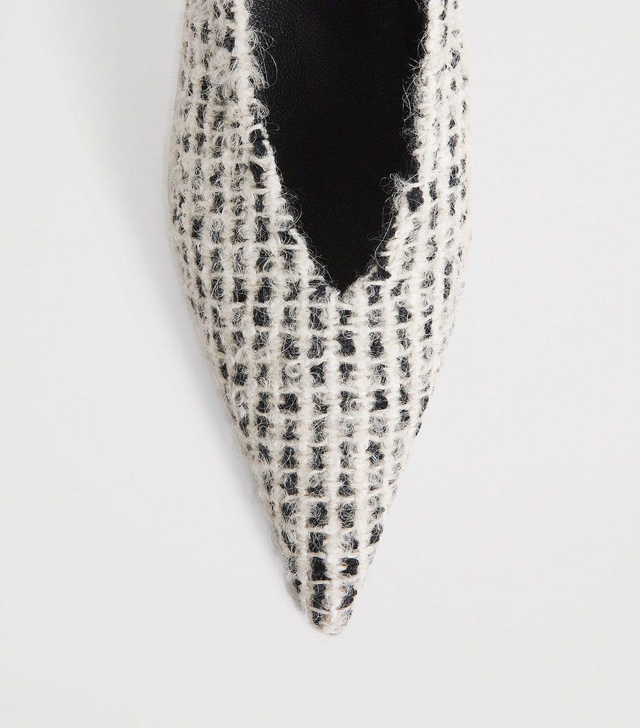 Wool Bouclé Rhys Pumps 80 CREAM/BLACK Image 5