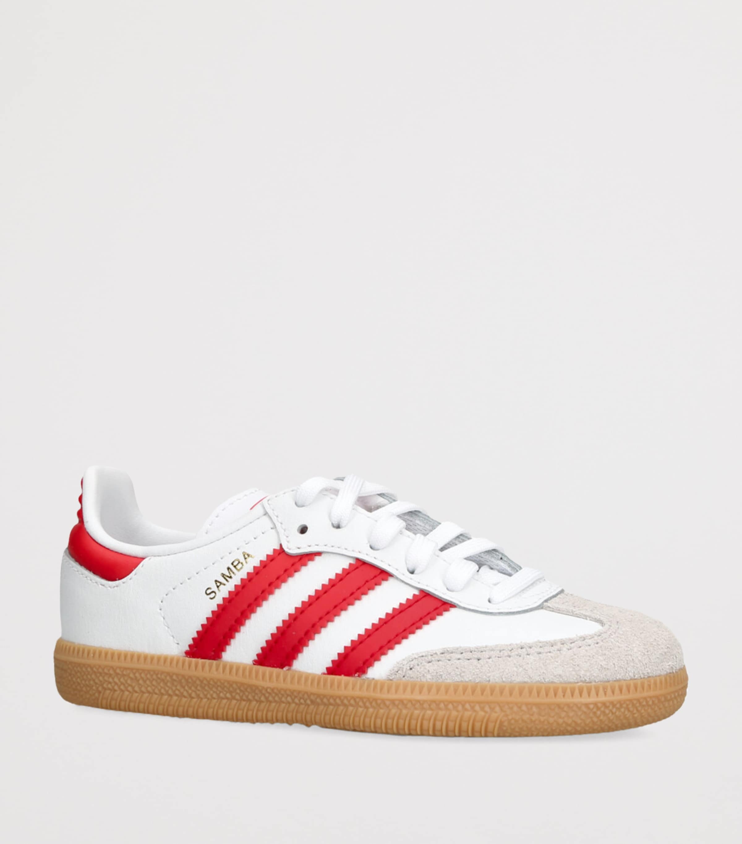 Leather Samba OG Sneakers WHITE/RED Image 3