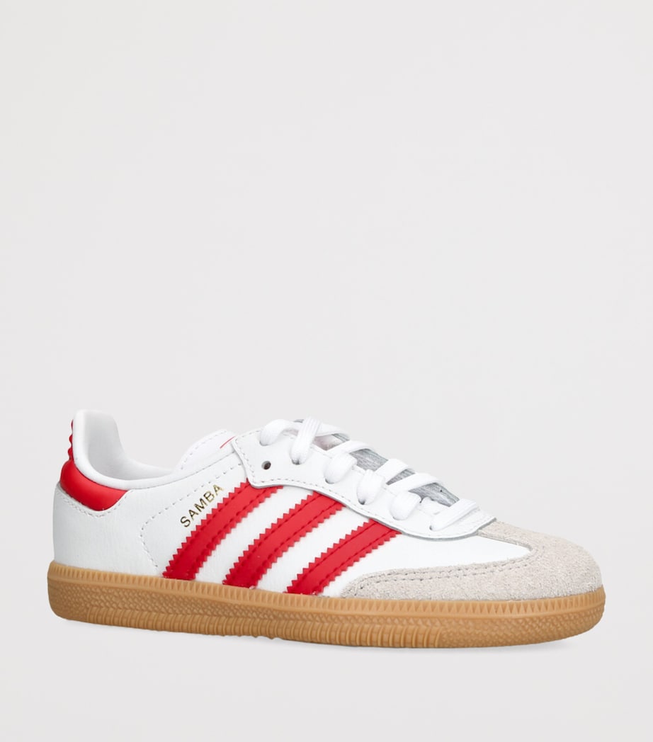 Leather Samba OG Sneakers WHITE/RED Image 3
