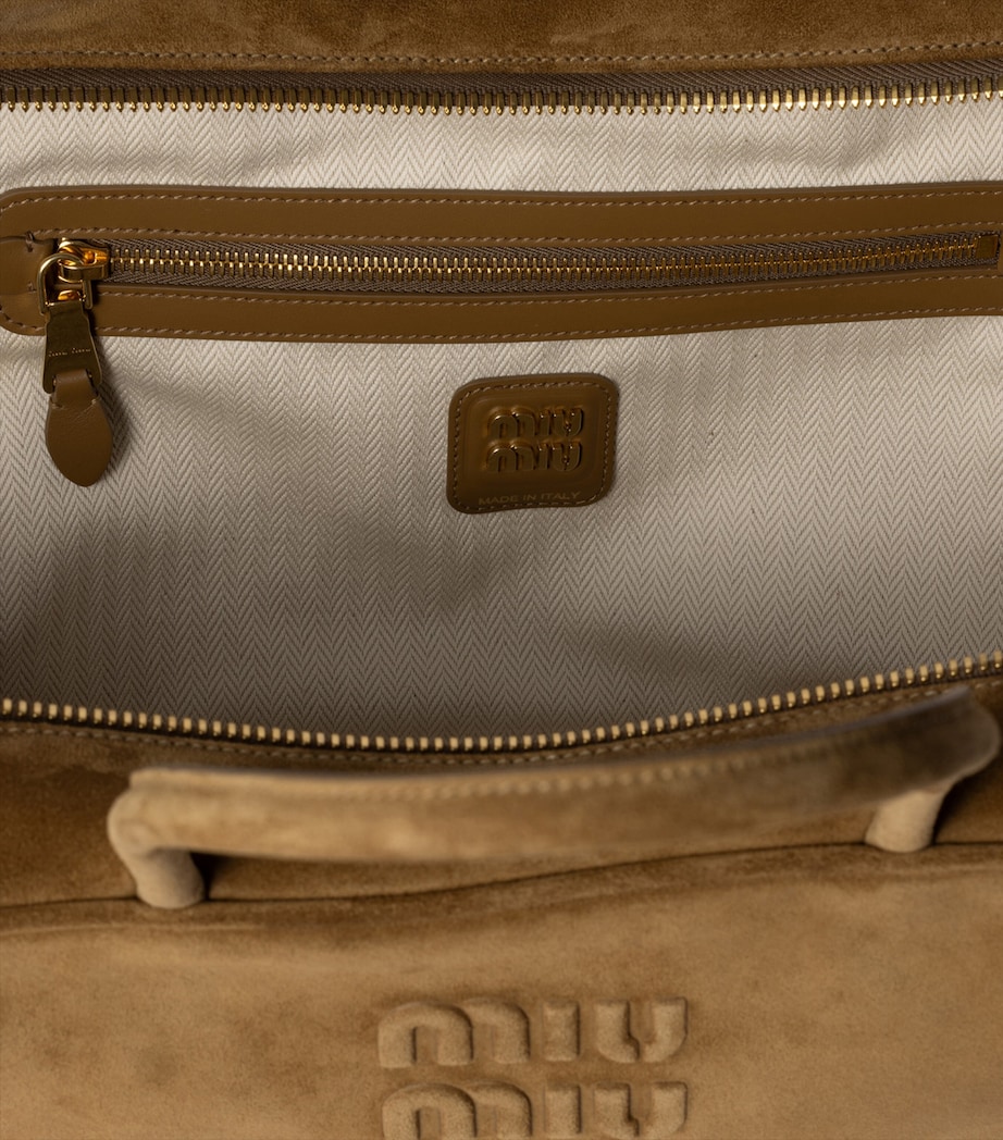 Suede Beau Top-Handle Bag F0393 Image 5