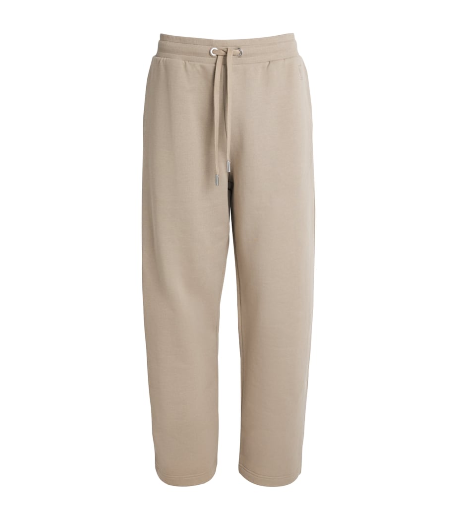 AMI Paris Mens Cotton Ami de Coeur Sweatpants Beige Taupe Image 1