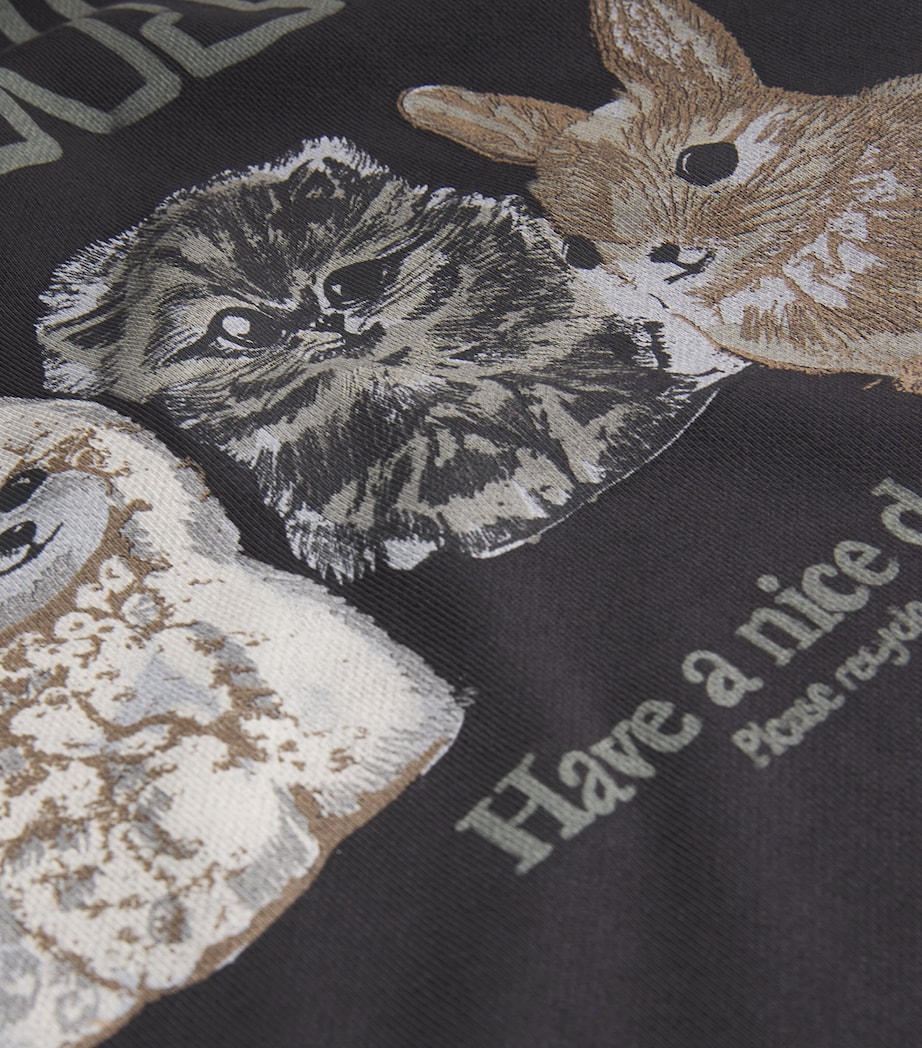 Organic Cotton Animal Hoodie 252 PHANTOM Image 5