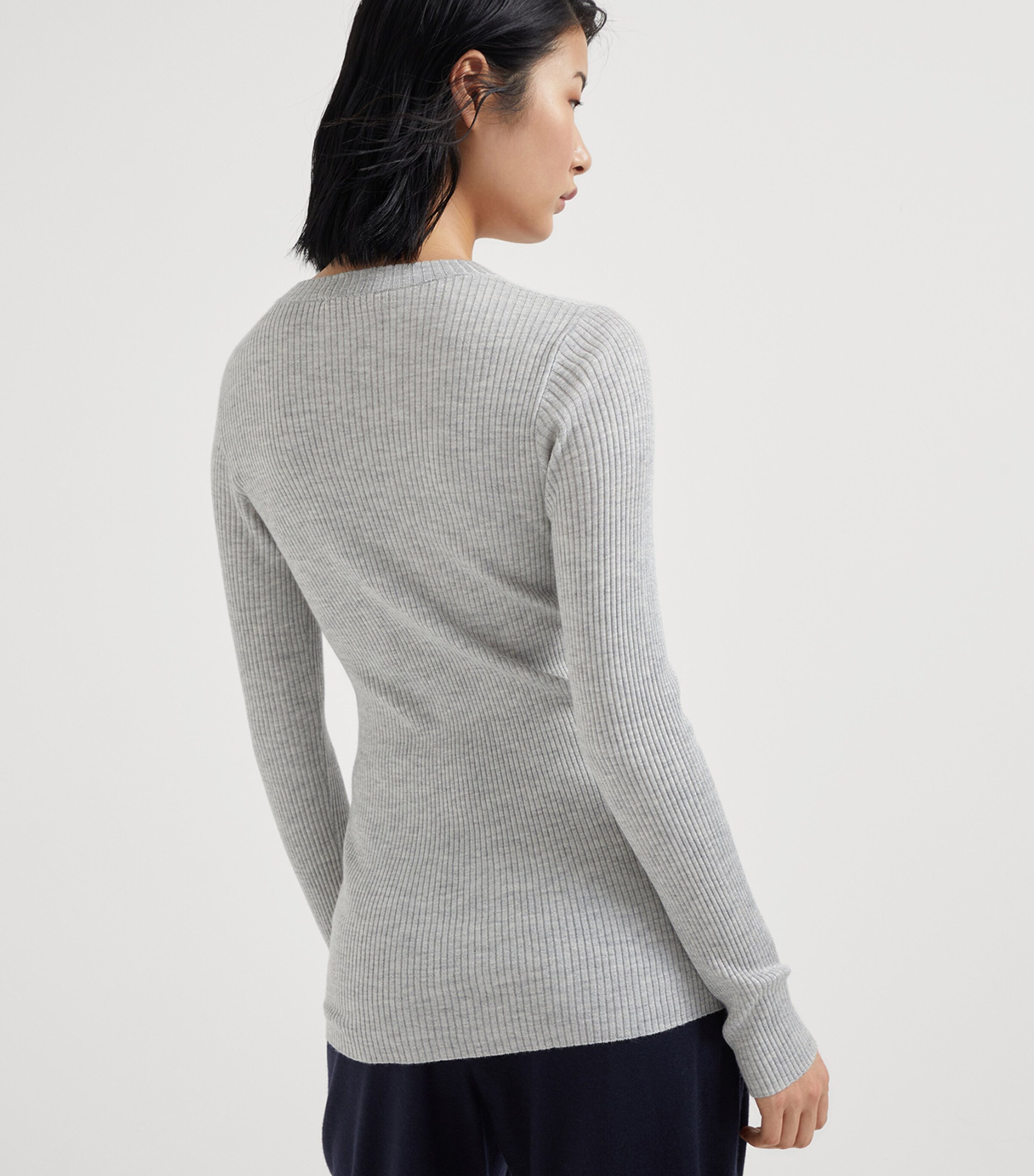 Brunello Cucinelli Womens Cashmere-Blend Sparkle Sweater Image 3