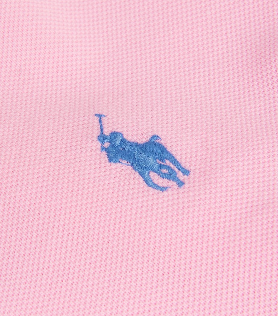 Cotton Mesh Polo Dress PINK Image 5