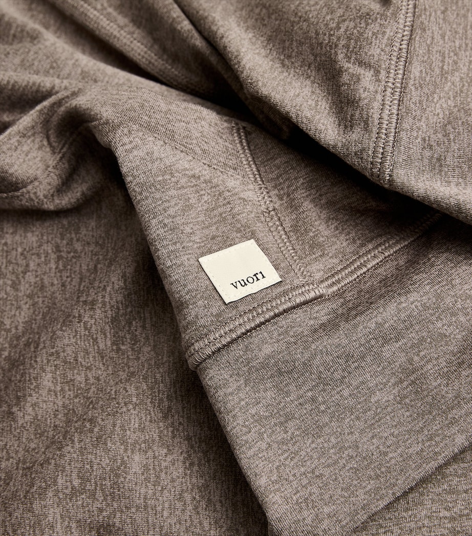VUORI Mens DreamKnit Ponto Performance Hoodie Warm Grey Heather Image 5