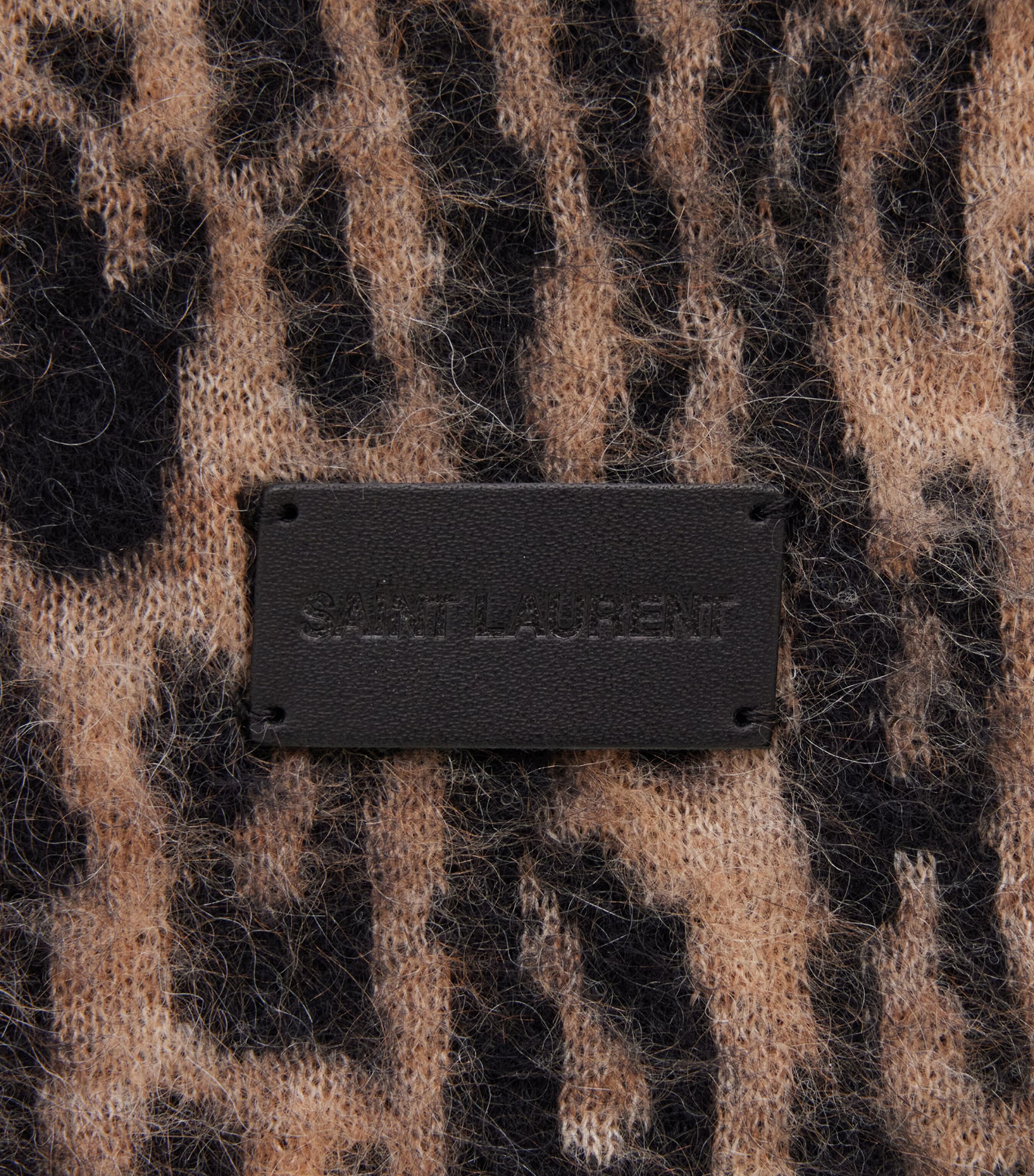 Mohair-Wool Leopard Scarf 9760 Image 2