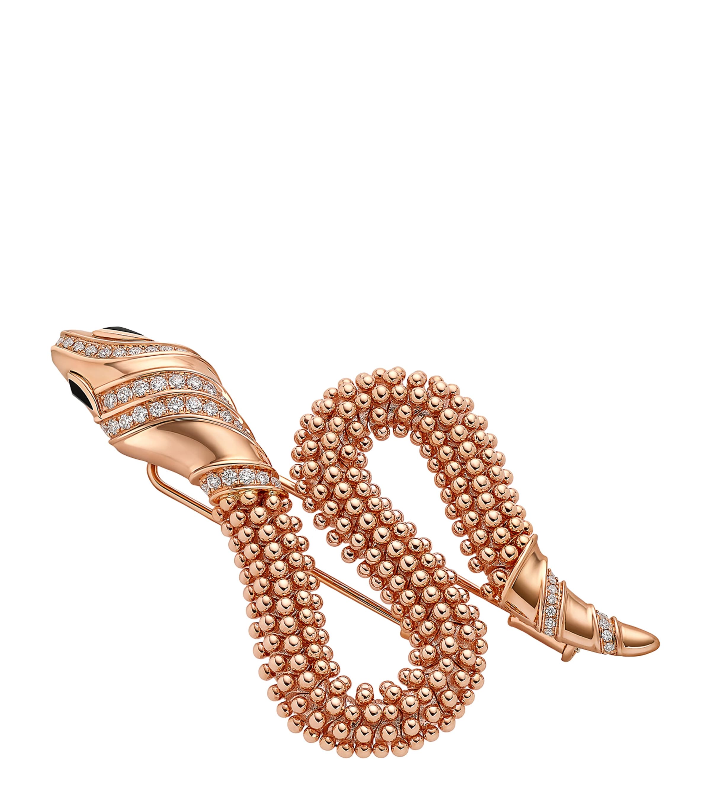 Rose Gold And Diamond Serpenti Brooch PINK GOLD Image 1