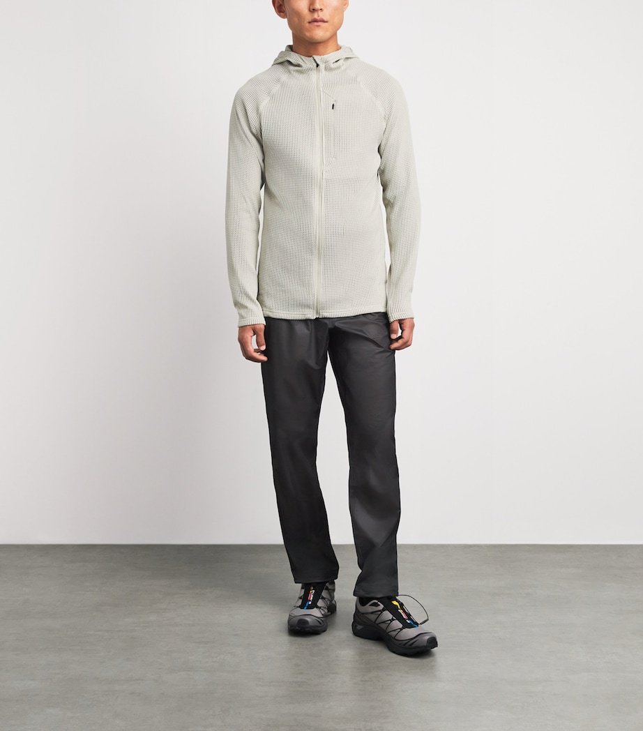 Houdini Mens Pace Flow Hoodie Greenish Grey Image 2