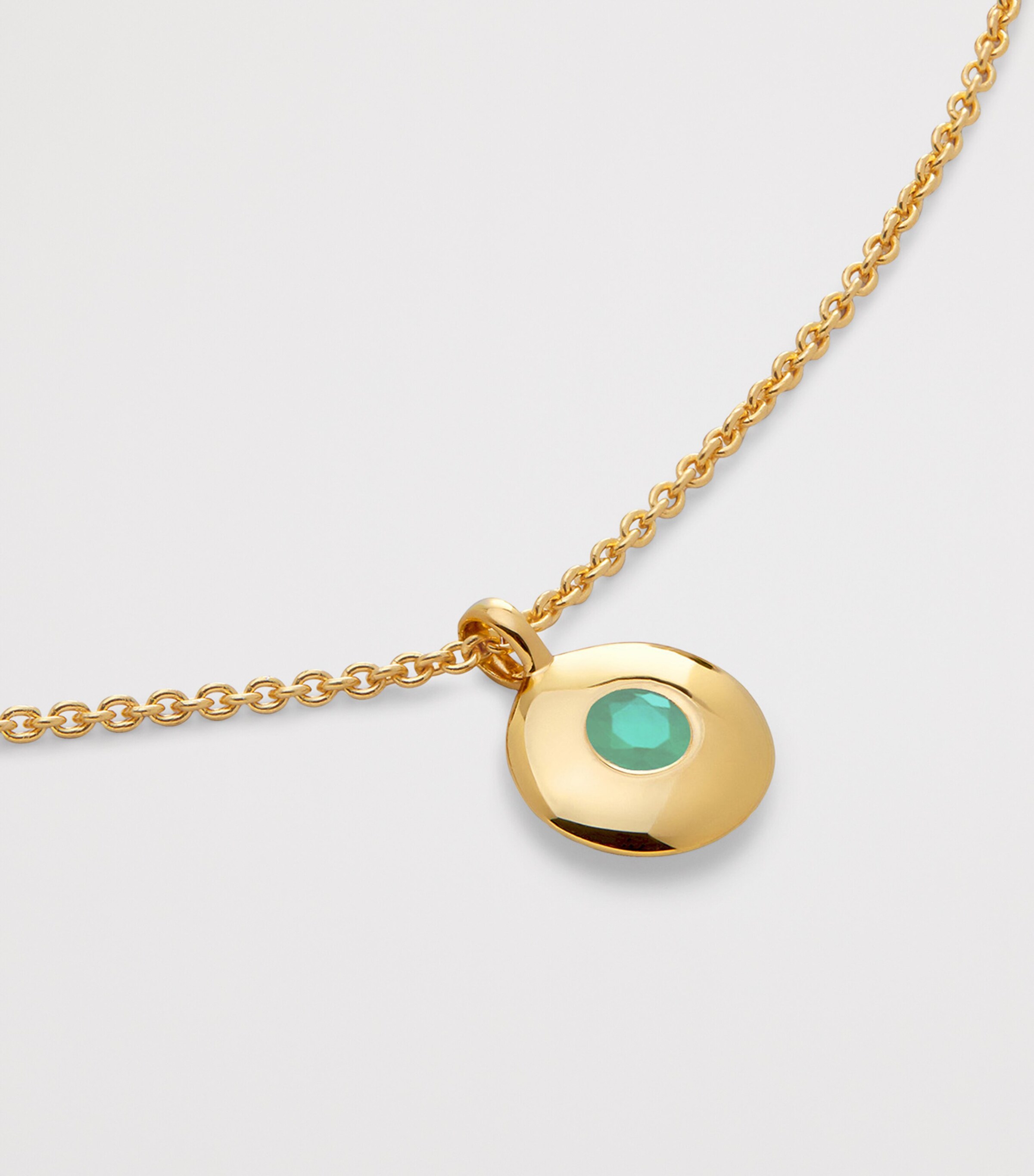 Monica Vinader Gold Vermeil and Emerald May Birthstone Necklace — photo 7
