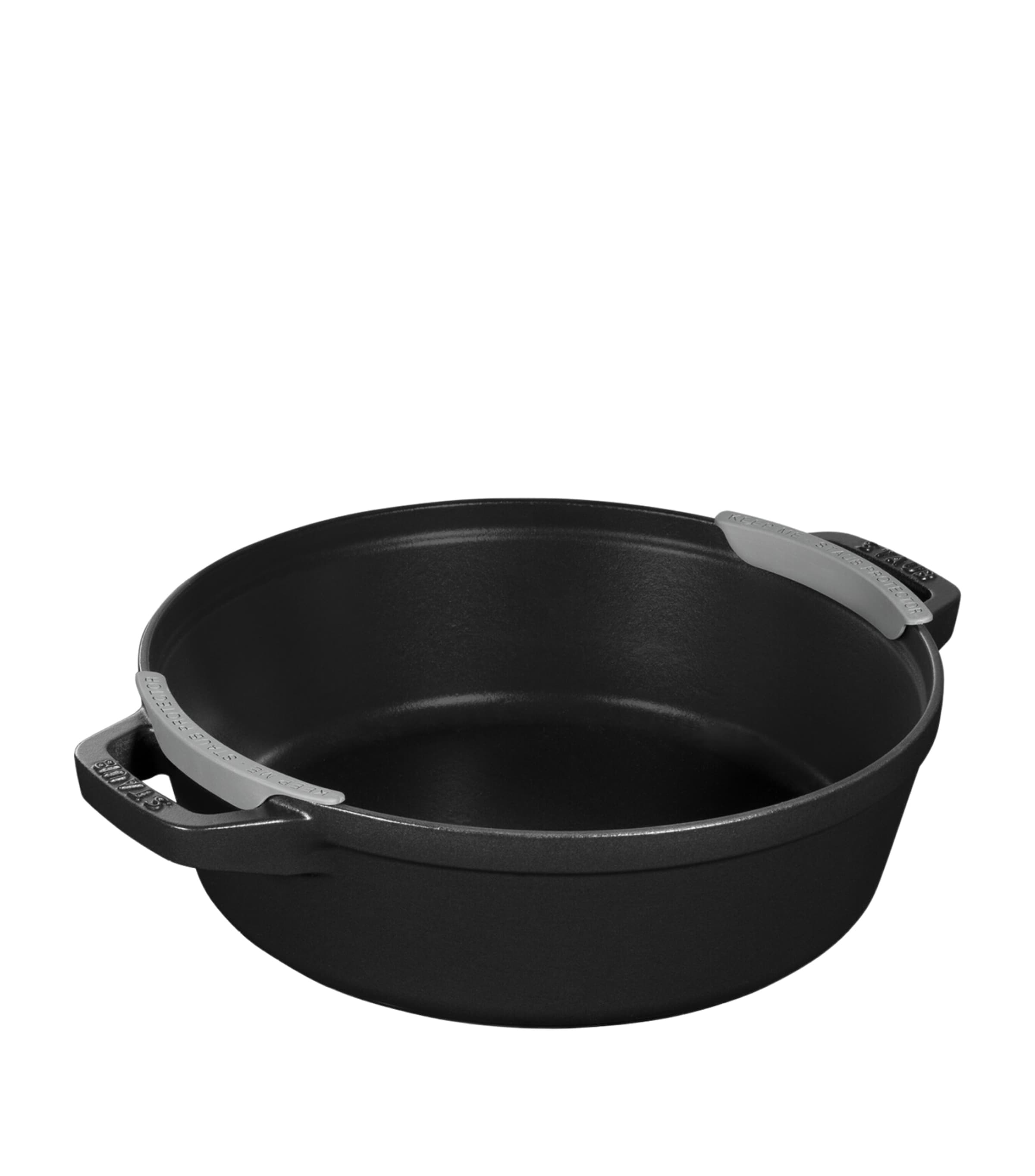 3-Piece Round Stackable Cocotte Set BLACK Image 5