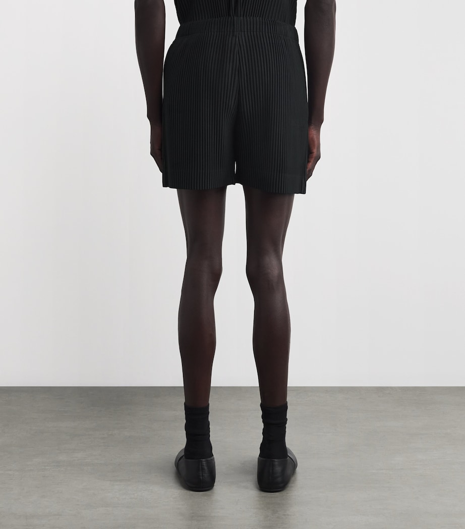 Homme Plissé Issey Miyake Mens Pleated Shorts Black Image 4