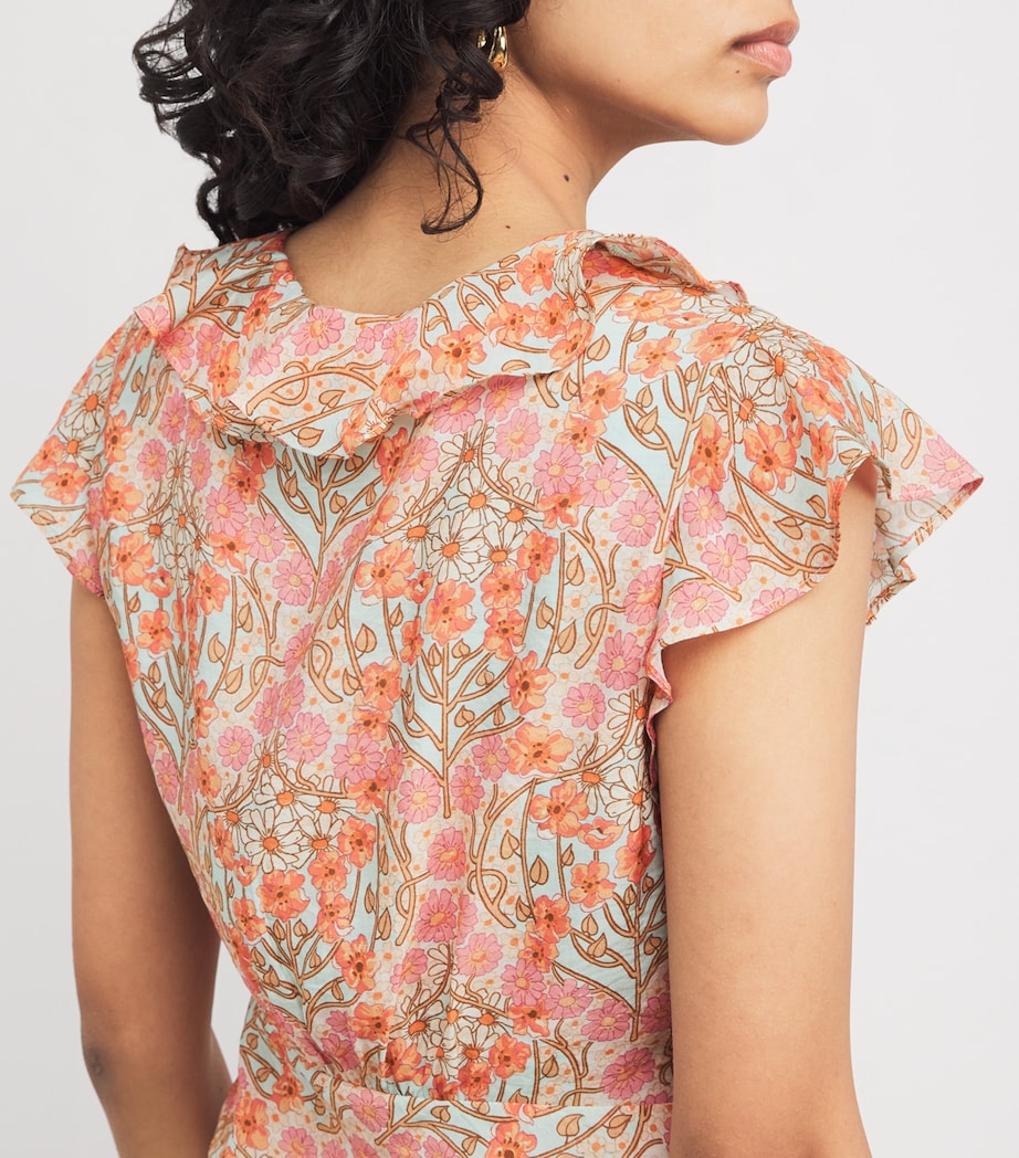 Floral Farrow Crop Top BLUE BELL MULTI Image 6