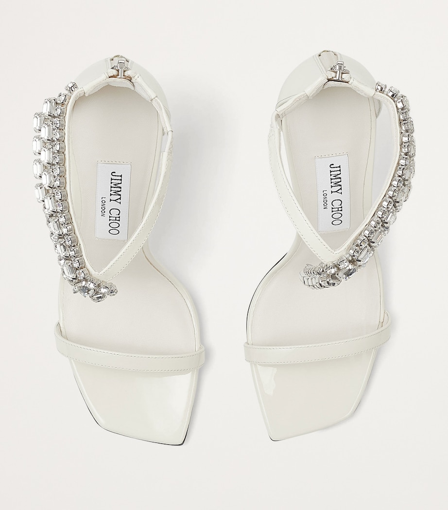 Verity 100 Patent Leather Embellished Sandals LATTE Image 2