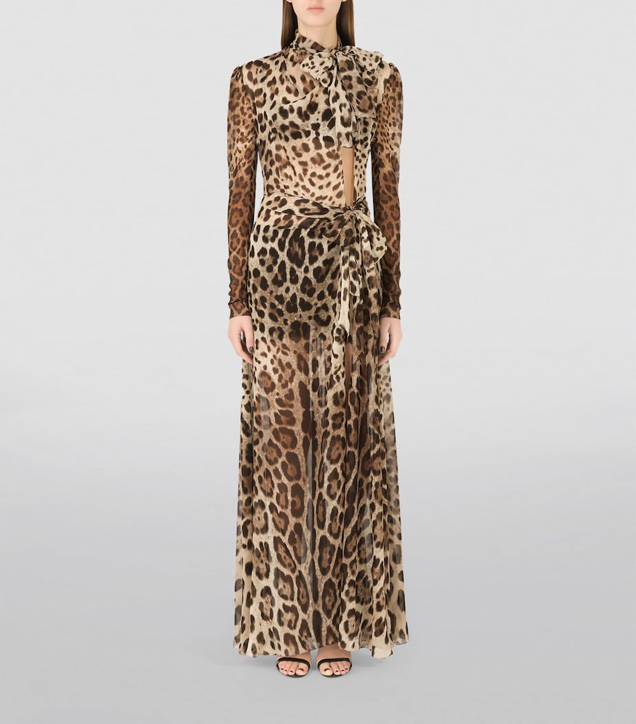 Silk Maxi Dress HY13M-LEO NEW Image 5