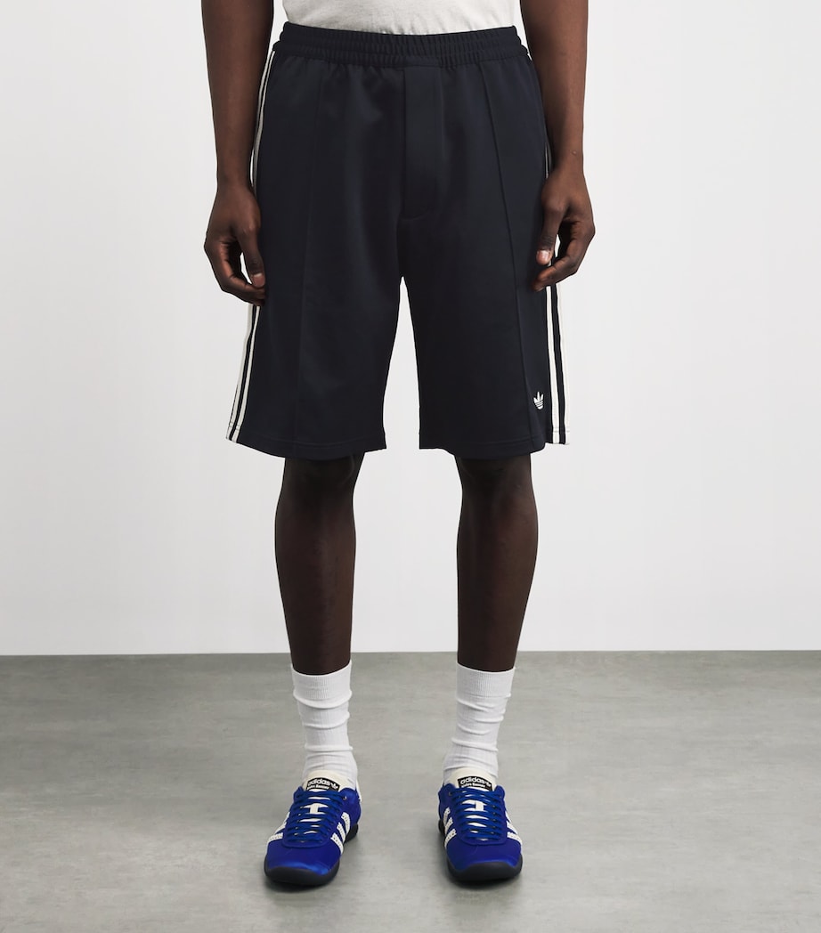 adidas Mens x Wales Bonner Twill Shorts Blue Image 3