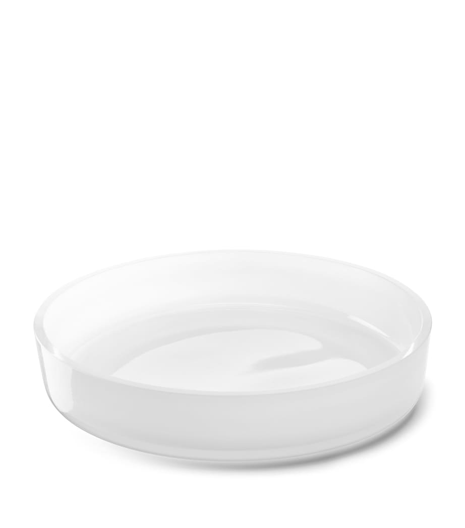 Glass Collective Low Bowl (35cm) WHITE Image 2