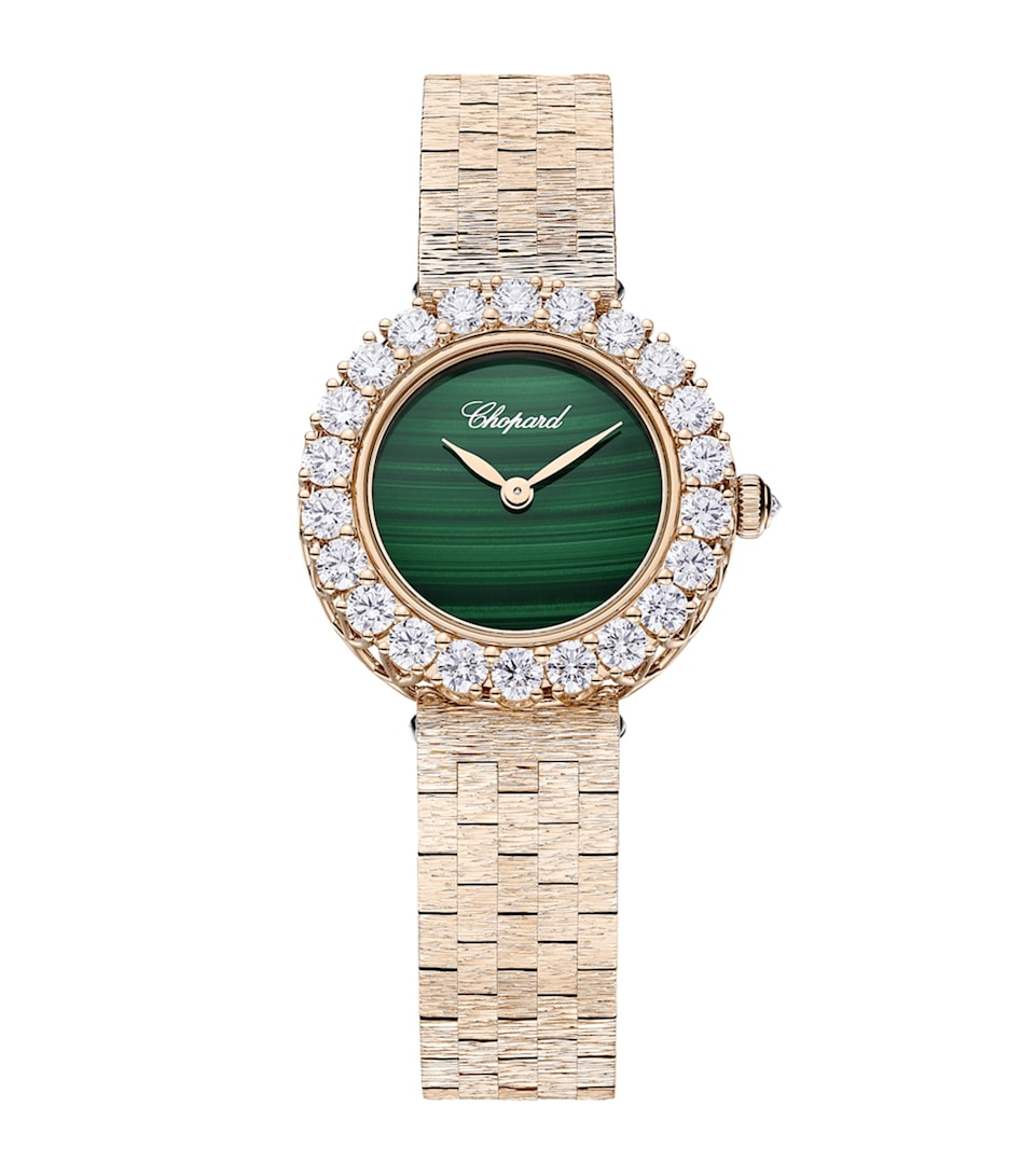 Rose Gold, Diamond and Malachite L'Heure du Diamant Watch 26mm