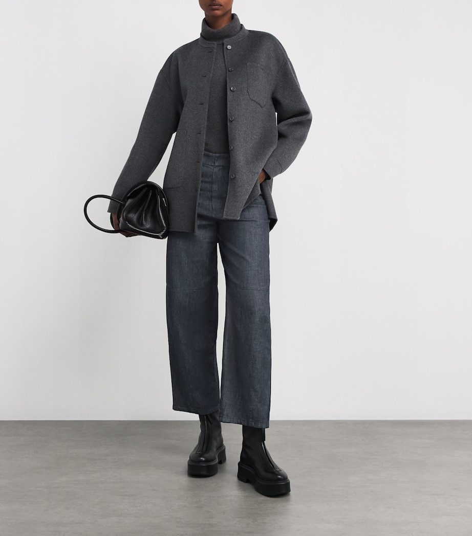 Cotton-Kapok Barrel-Leg Jeans ULTRAMARINE Image 2