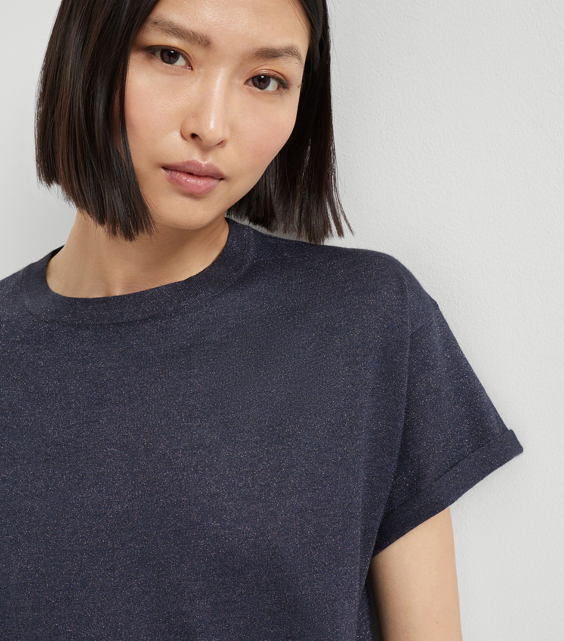 Brunello Cucinelli Womens Cashmere-Blend Knit T-Shirt Image 6