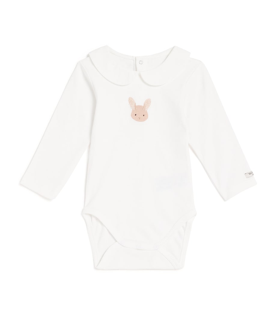 Organic Cotton Bunny Davo Bodysuit (0-24 Months) 00002OFF WHITE Image 1