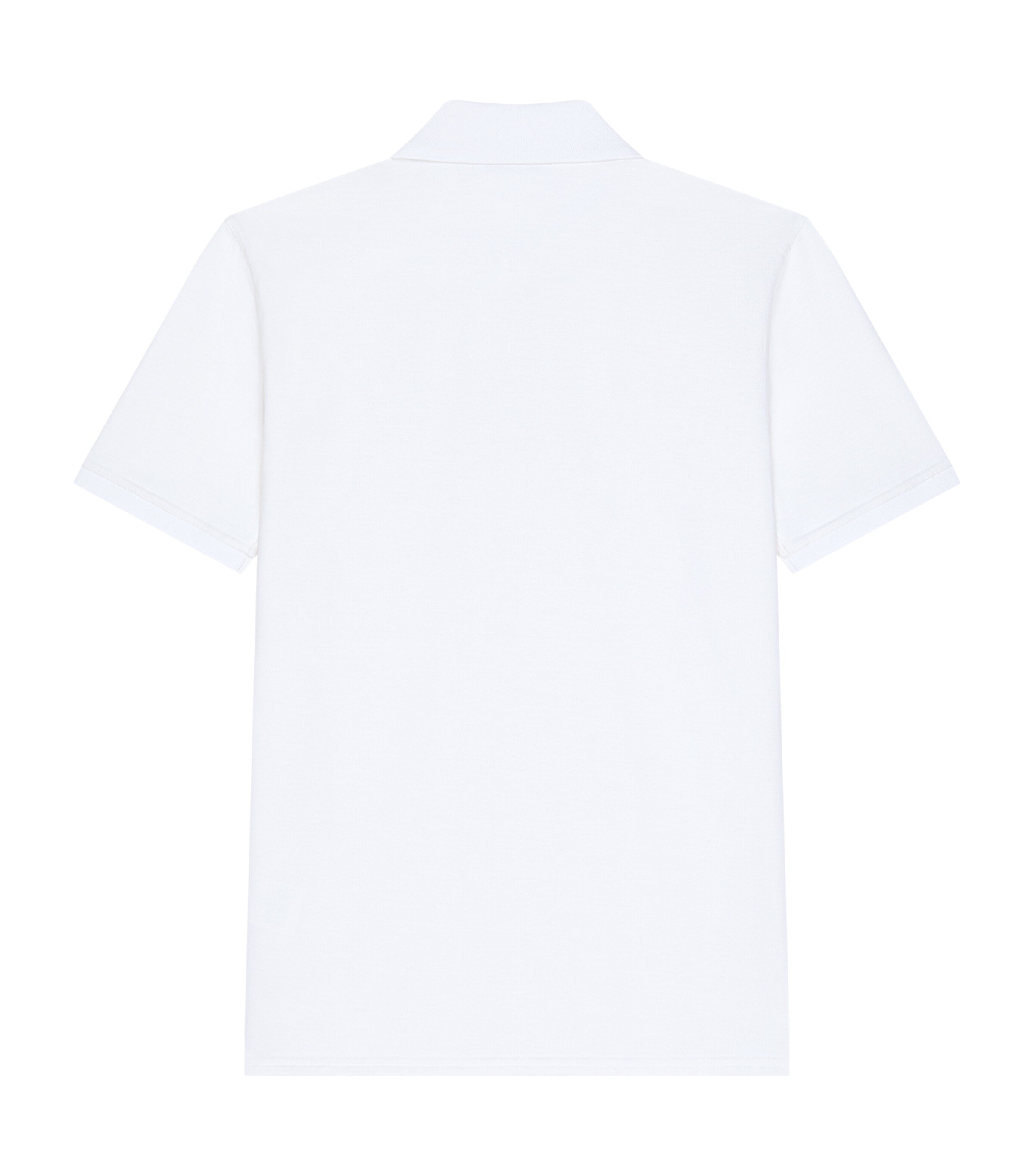 Givenchy Mens Cotton-Silk Logo Polo Shirt White Image 2