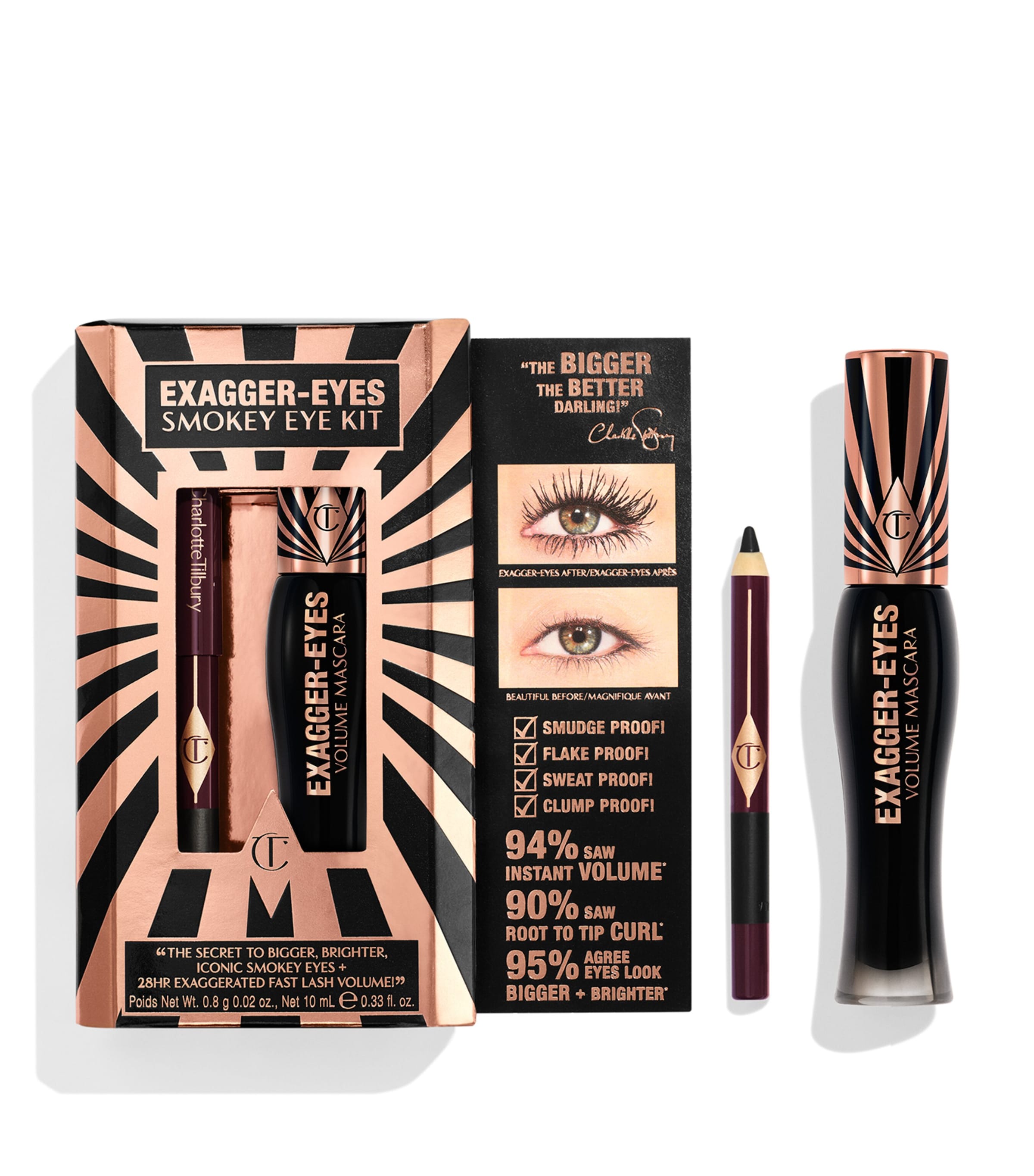 Charlotte Tilbury Exagger-eyes Smokey Eye Kit In Black