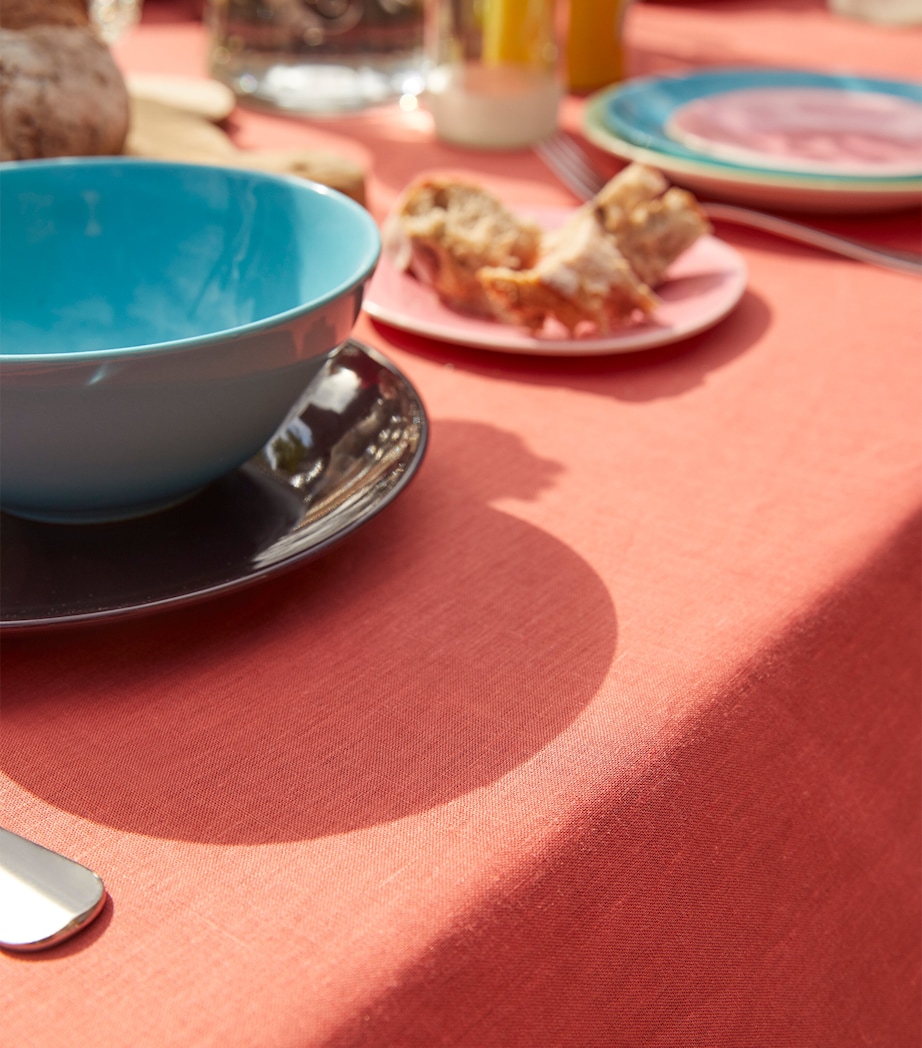 Linen Florence Tablecloth (170cm x 250cm) ROUGE ROOIBOS Image 3