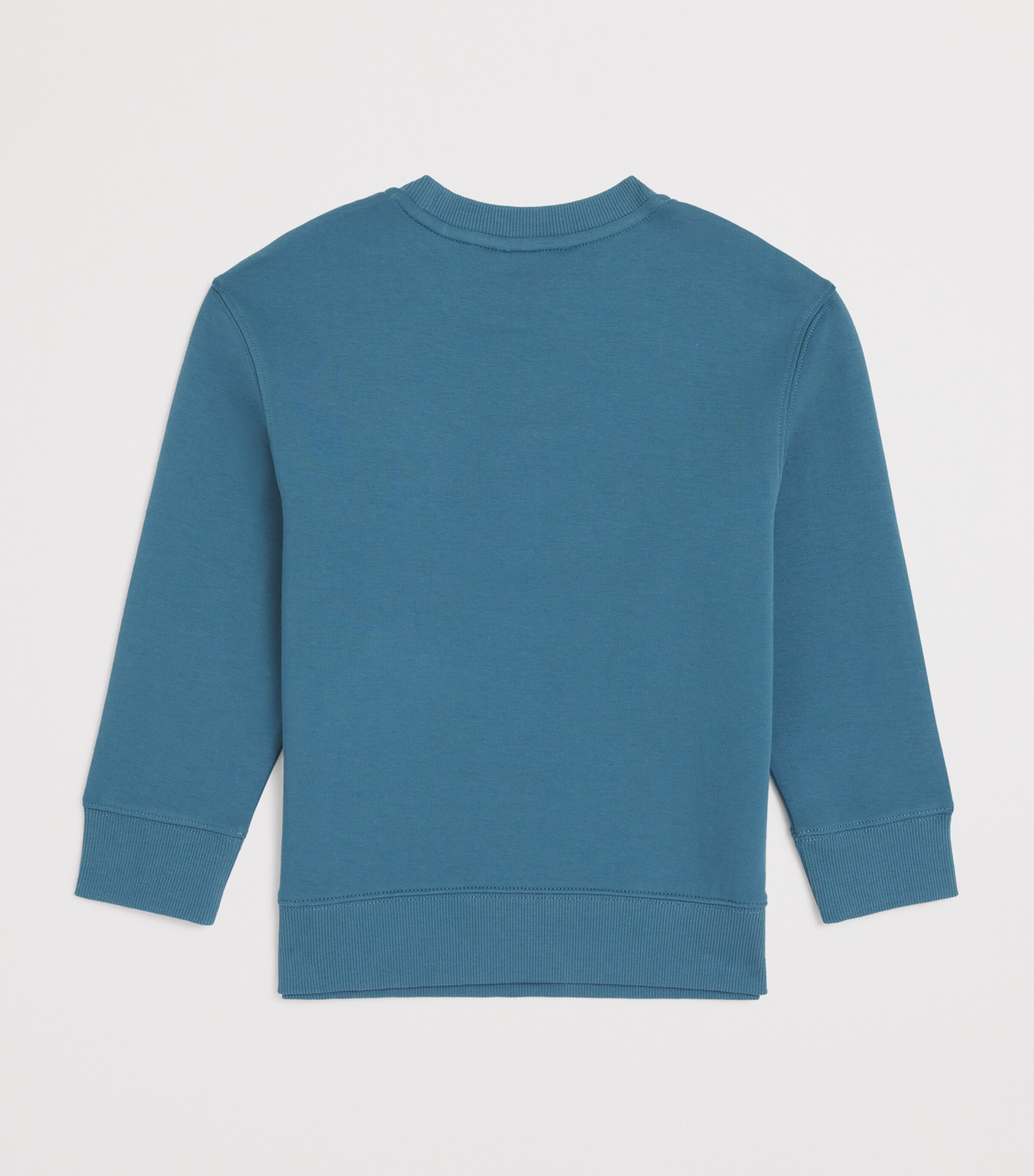 Emporio Armani Kids Cotton-Blend Logo Sweatshirt (4-16 Years) Mallard Blue Image 2
